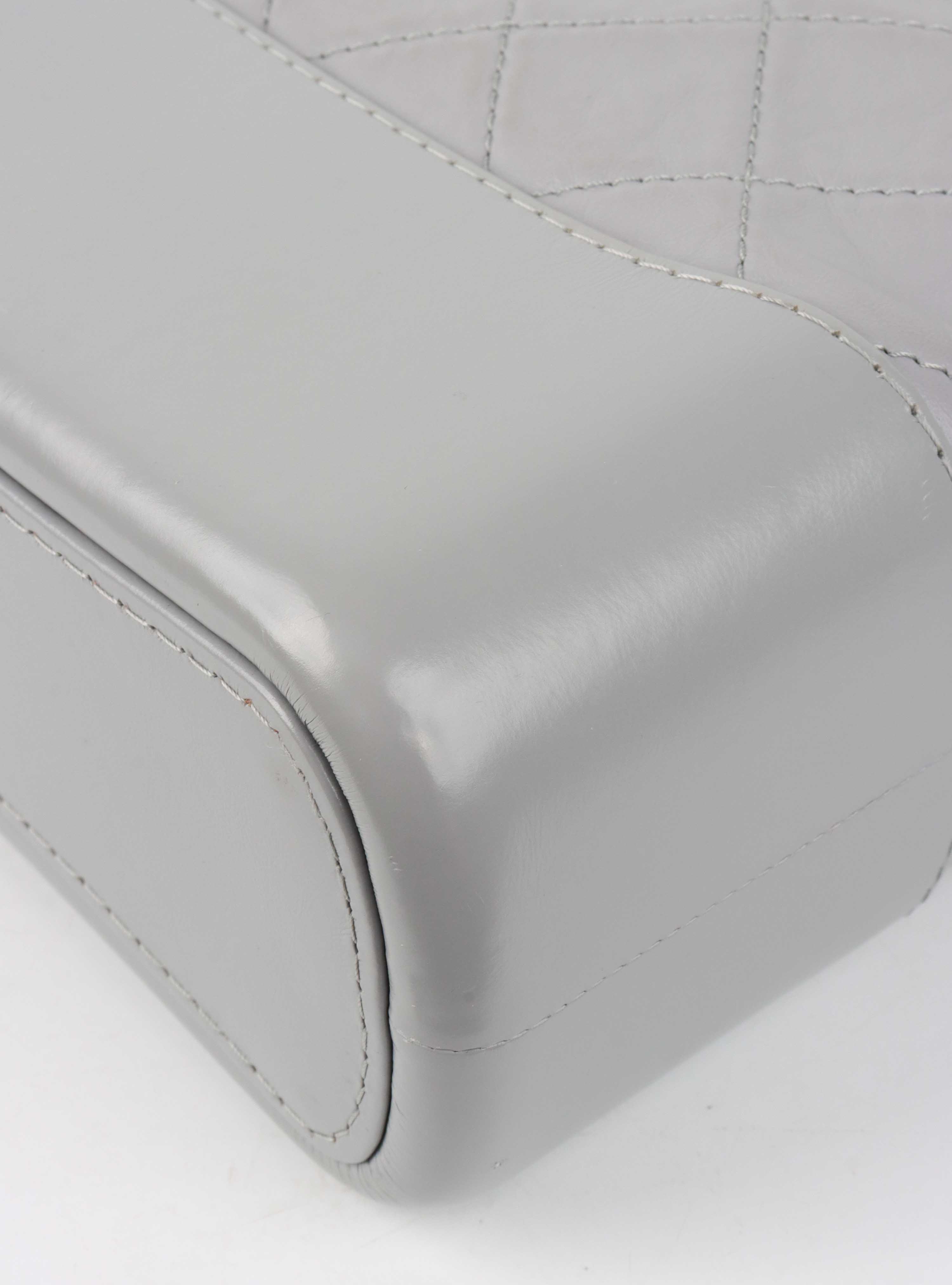 Chanel Medium Light Grey Gabrielle Bag.