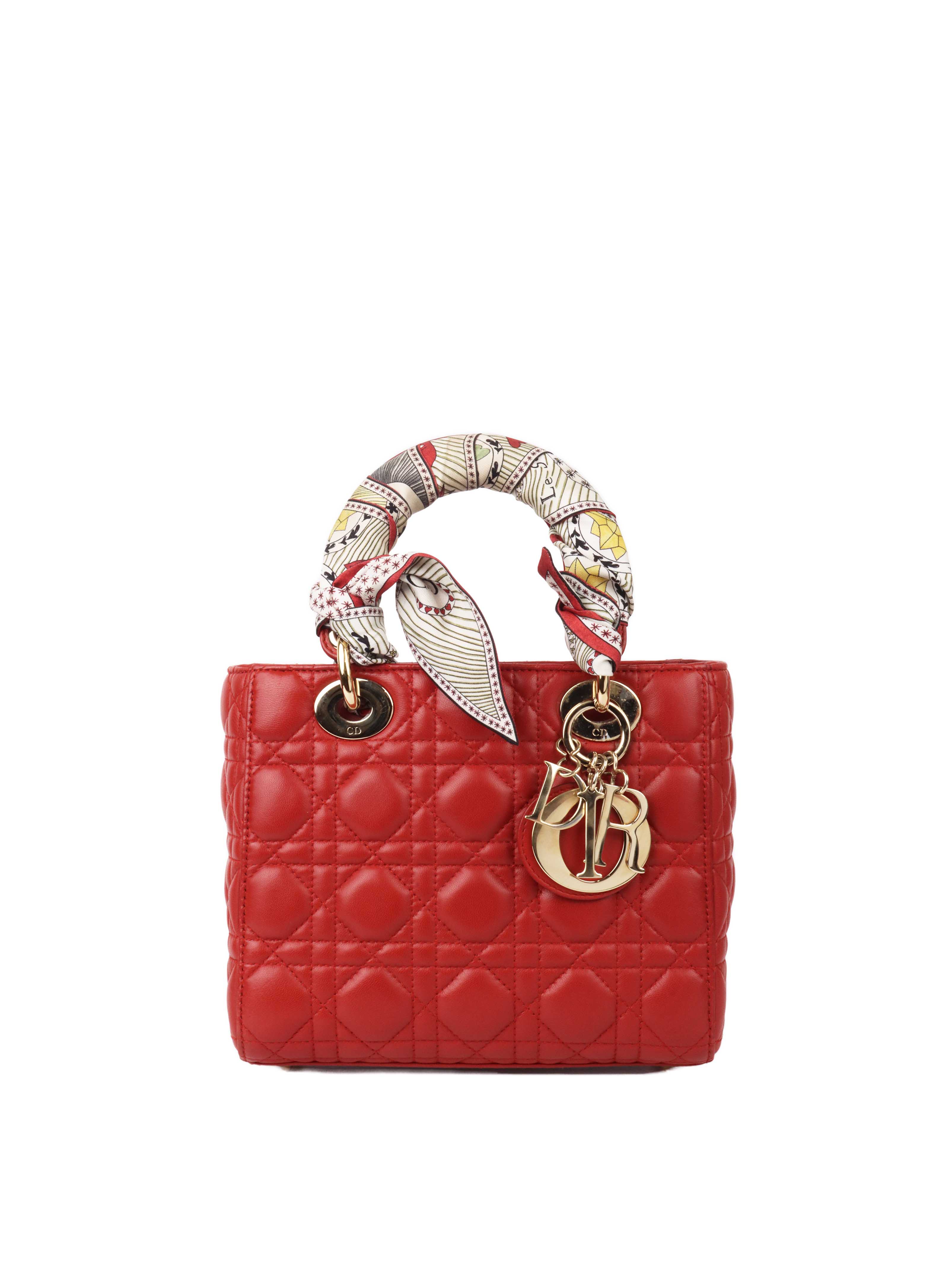 Lady dior 2024 small red