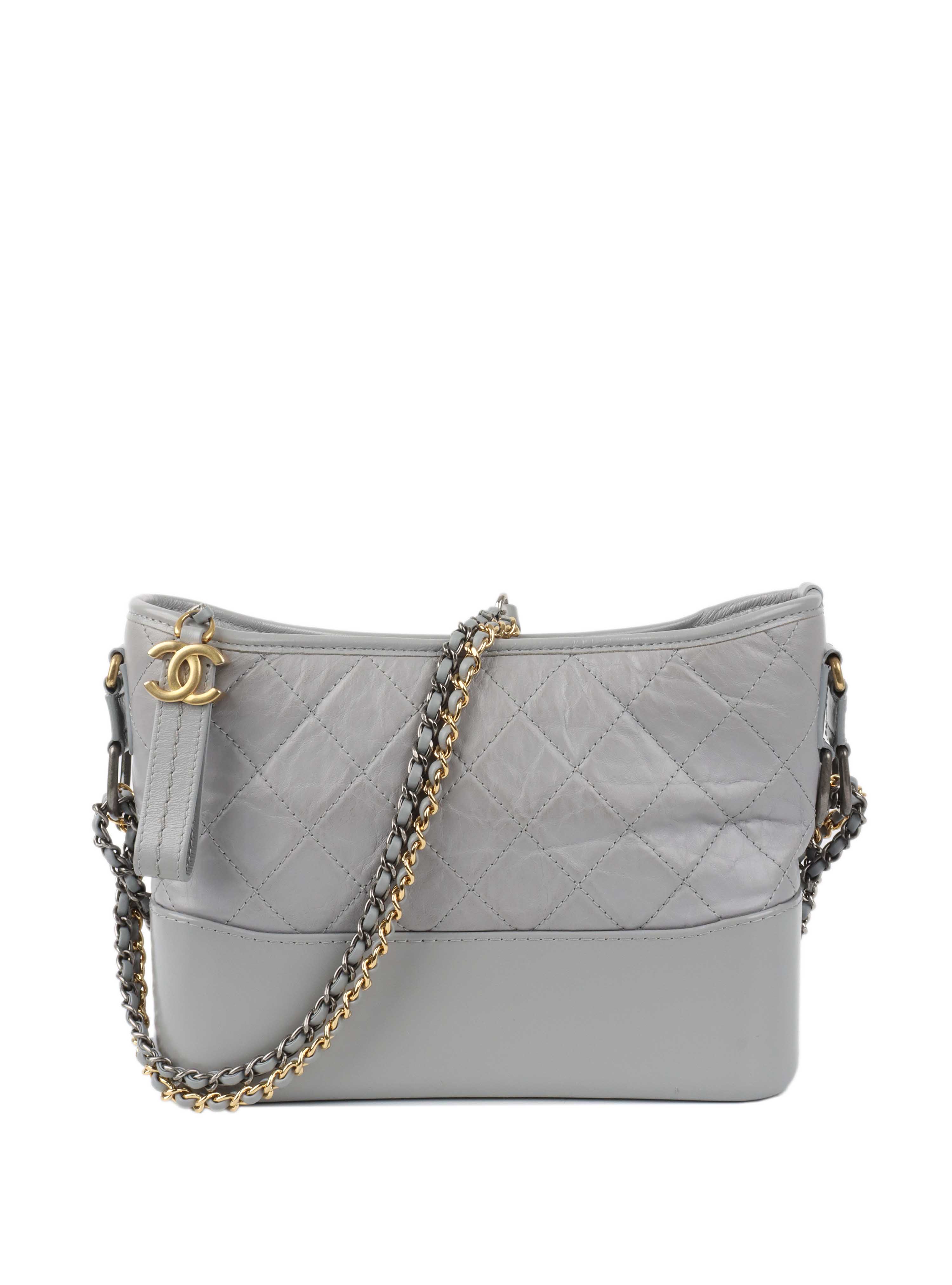 Chanel Medium Light Grey Gabrielle Bag.