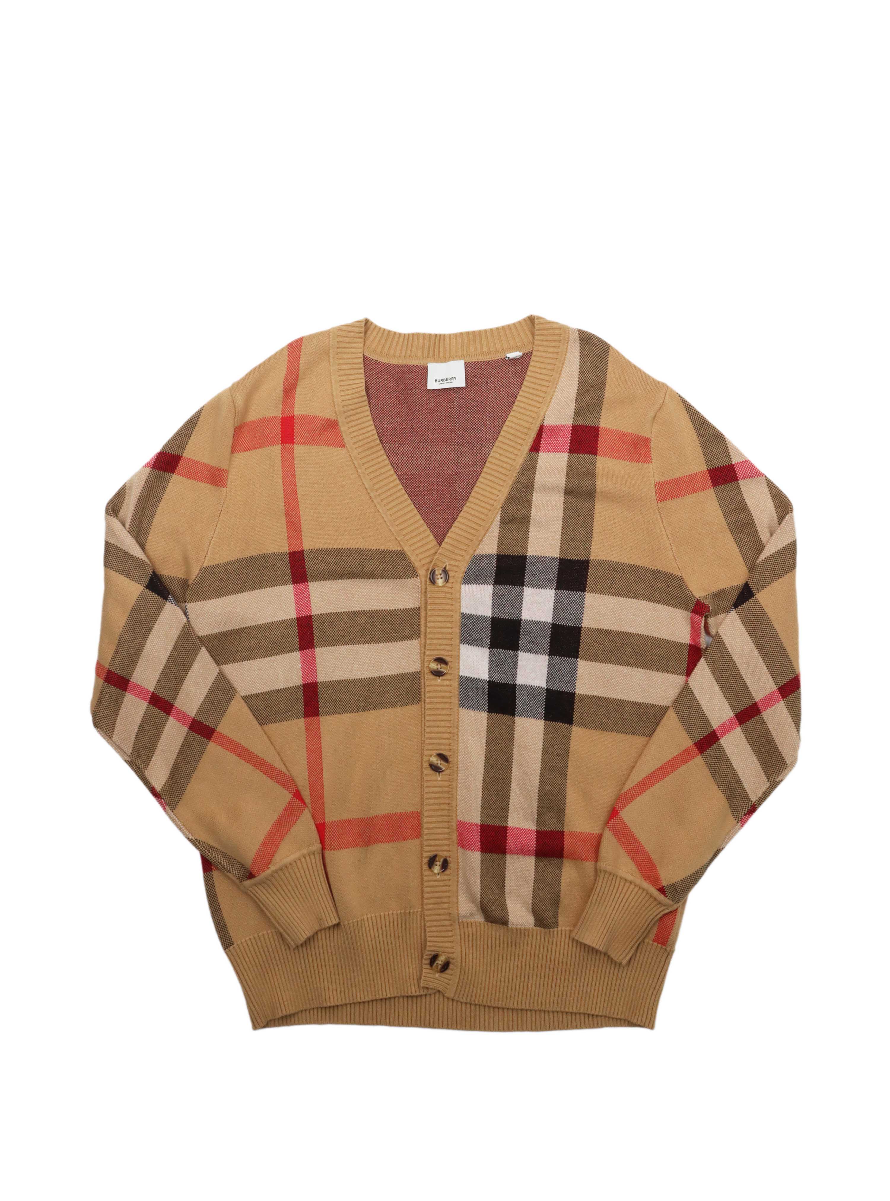 Burberry Check Wool Cardigan. – Votre Luxe