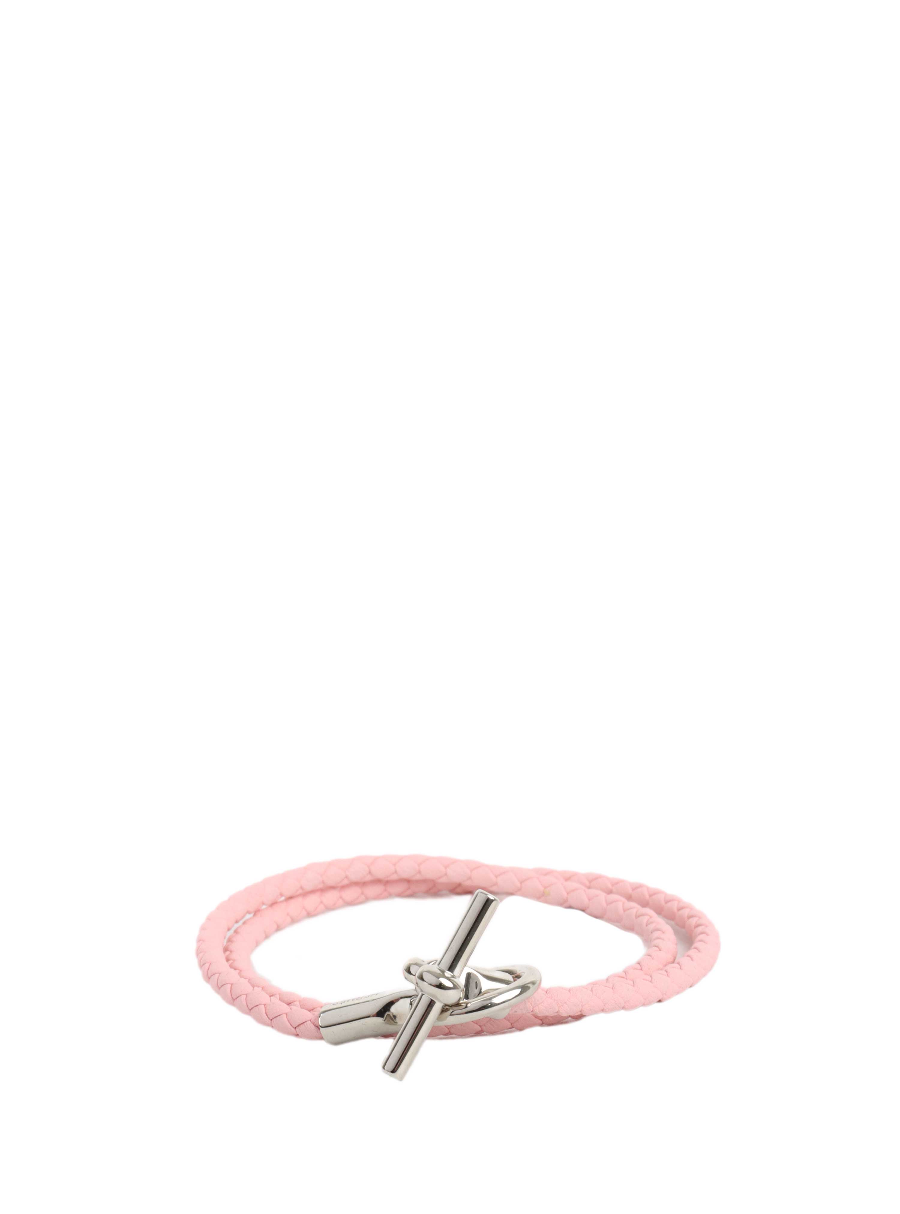 Hermes Glenan Double Tour Bracelet in Rose – Votre Luxe
