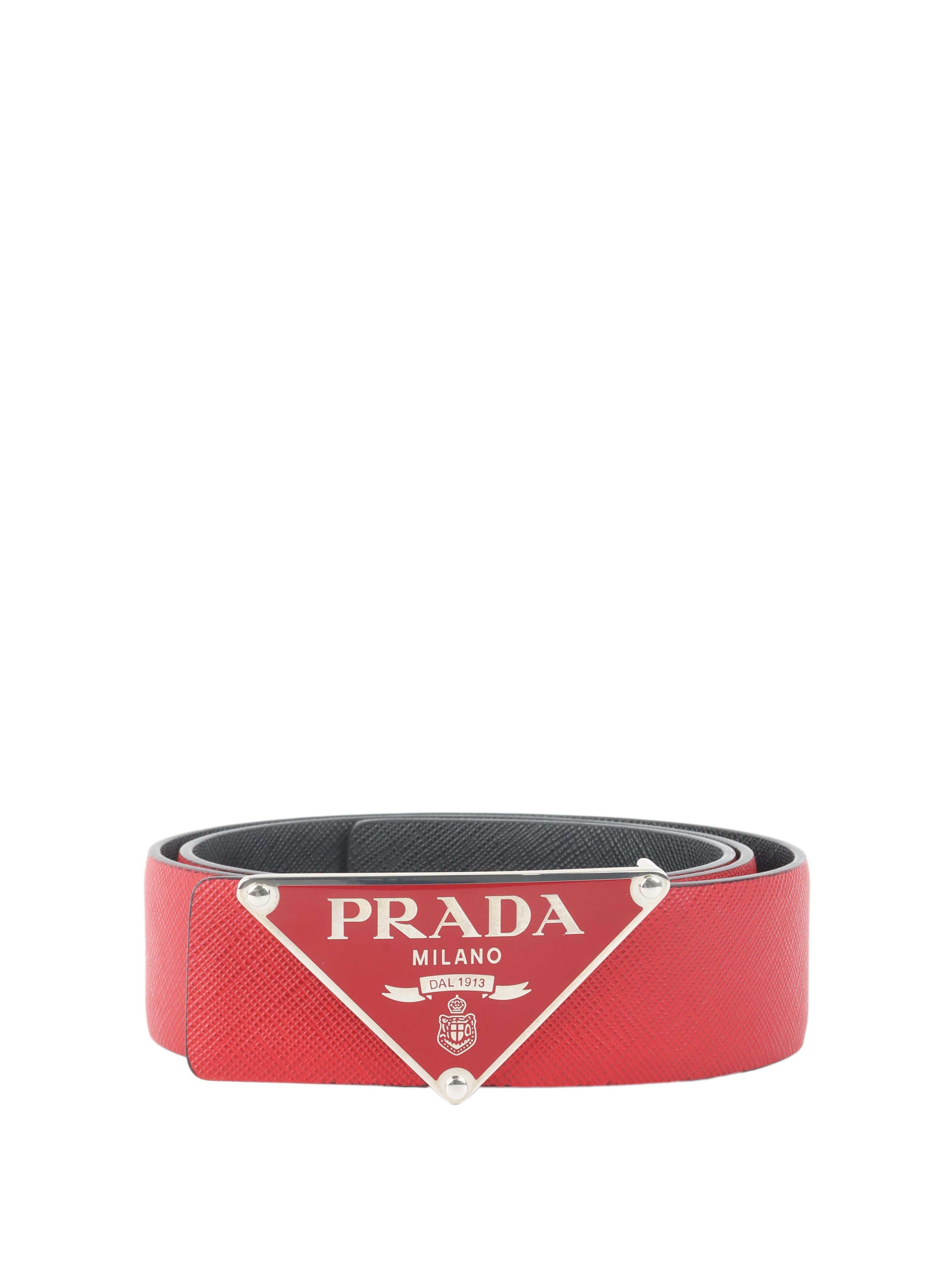 PRADA RED CLASSIC BELT | WOMENS SIZE S Belt Prada Red size M International in Other - 56355117 main image 2