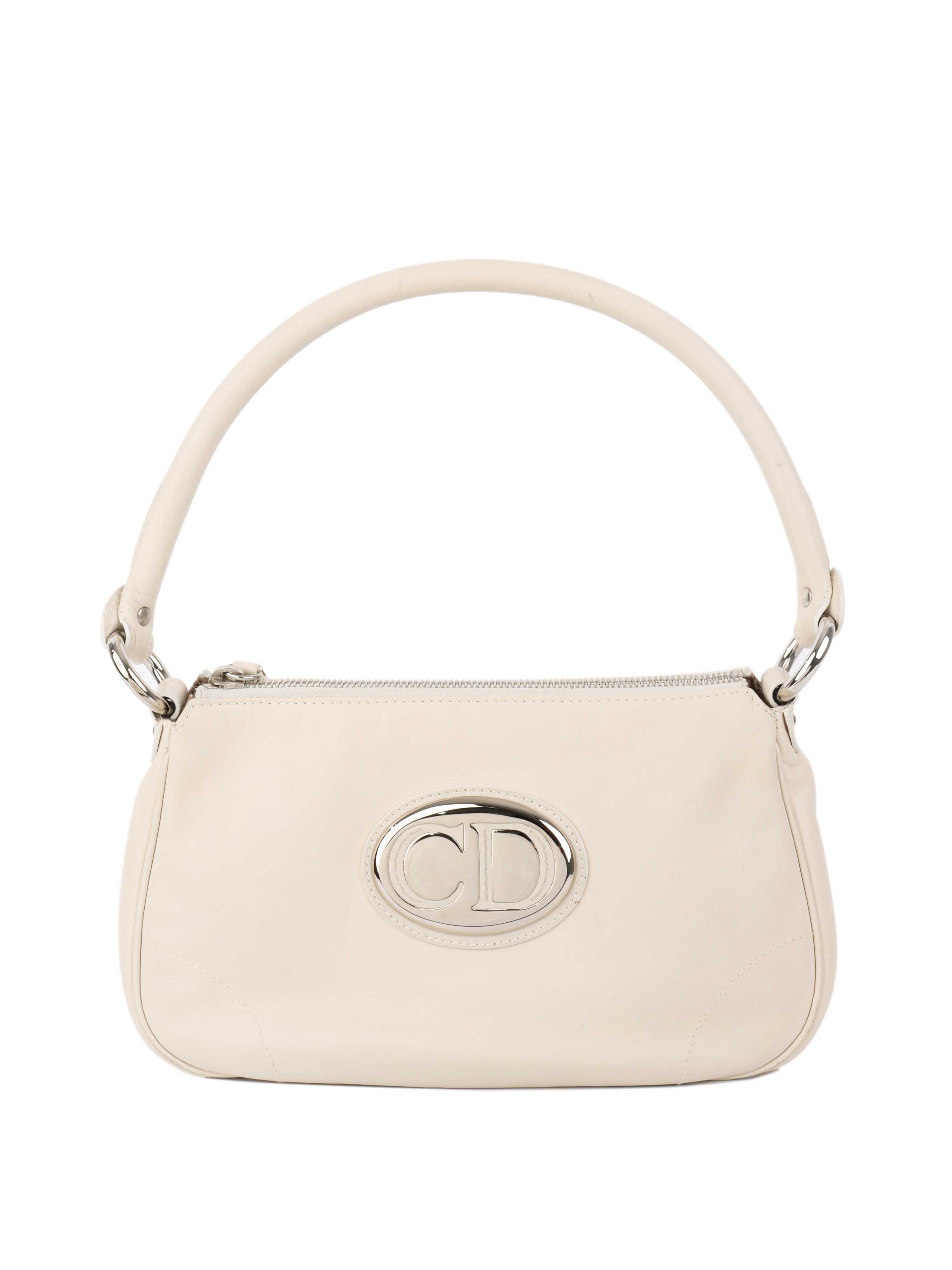 Dior White Leather Shoulder – Votre Luxe