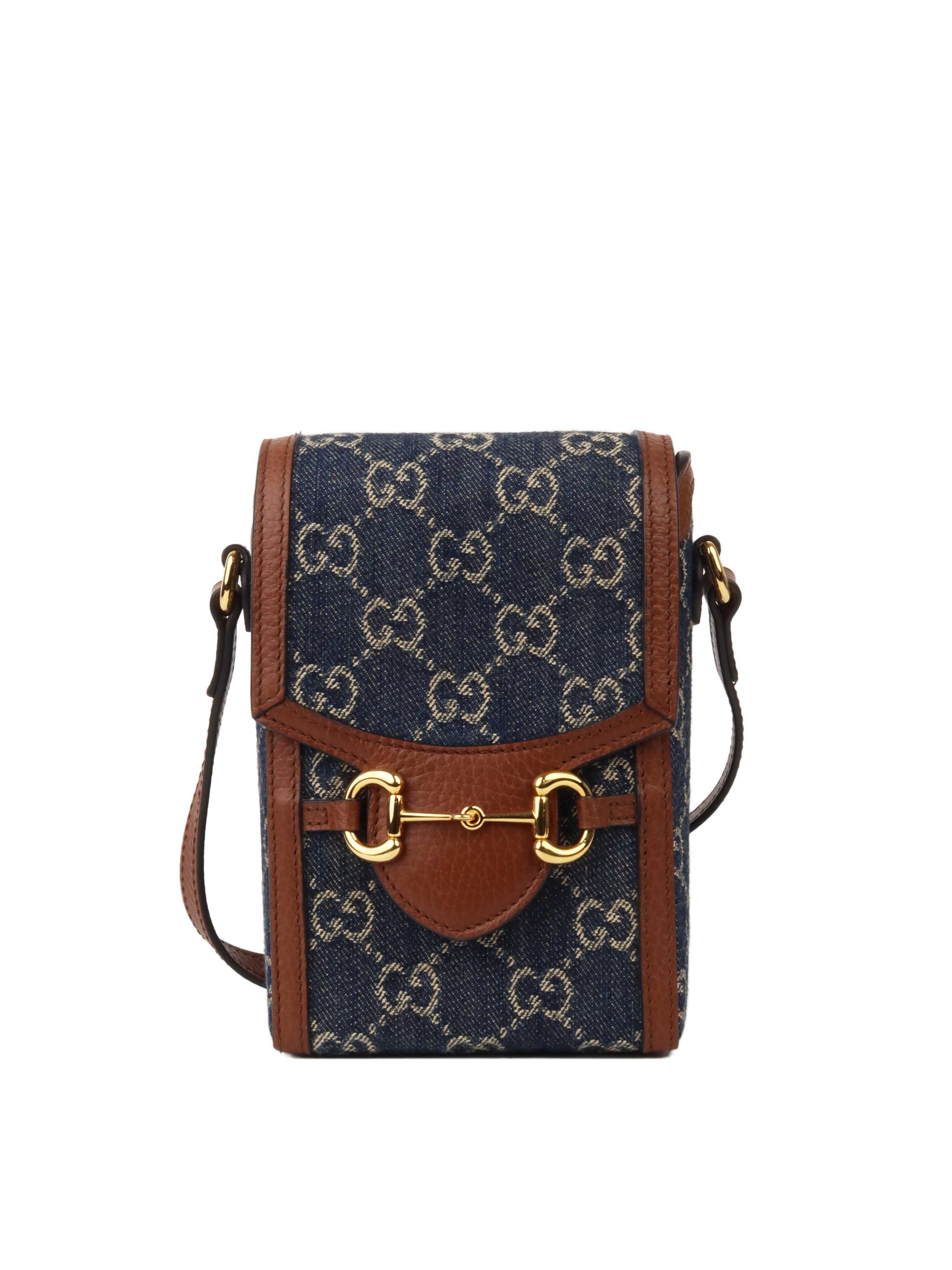 Gucci Denim 1955 Horsebit Phone Bag. Votre Luxe