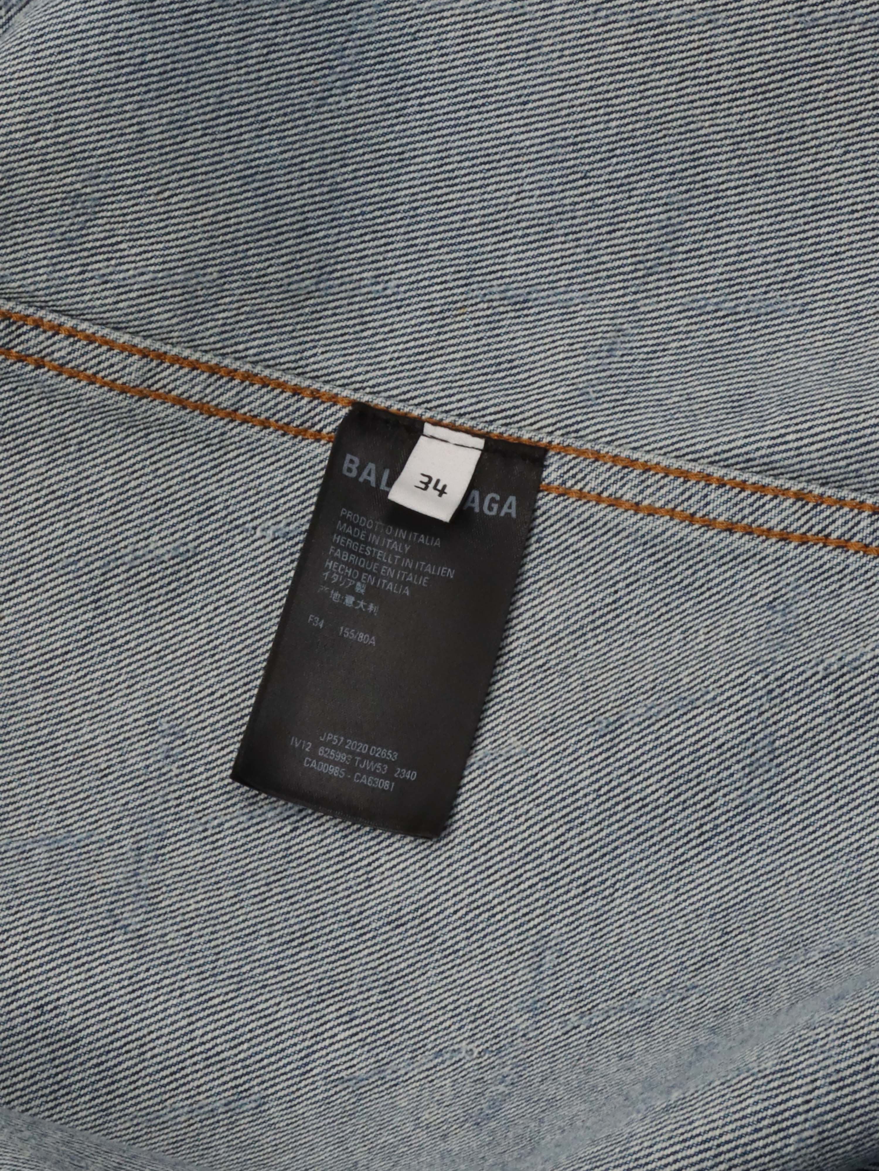 Balenciaga Denim Oversized Jacket.