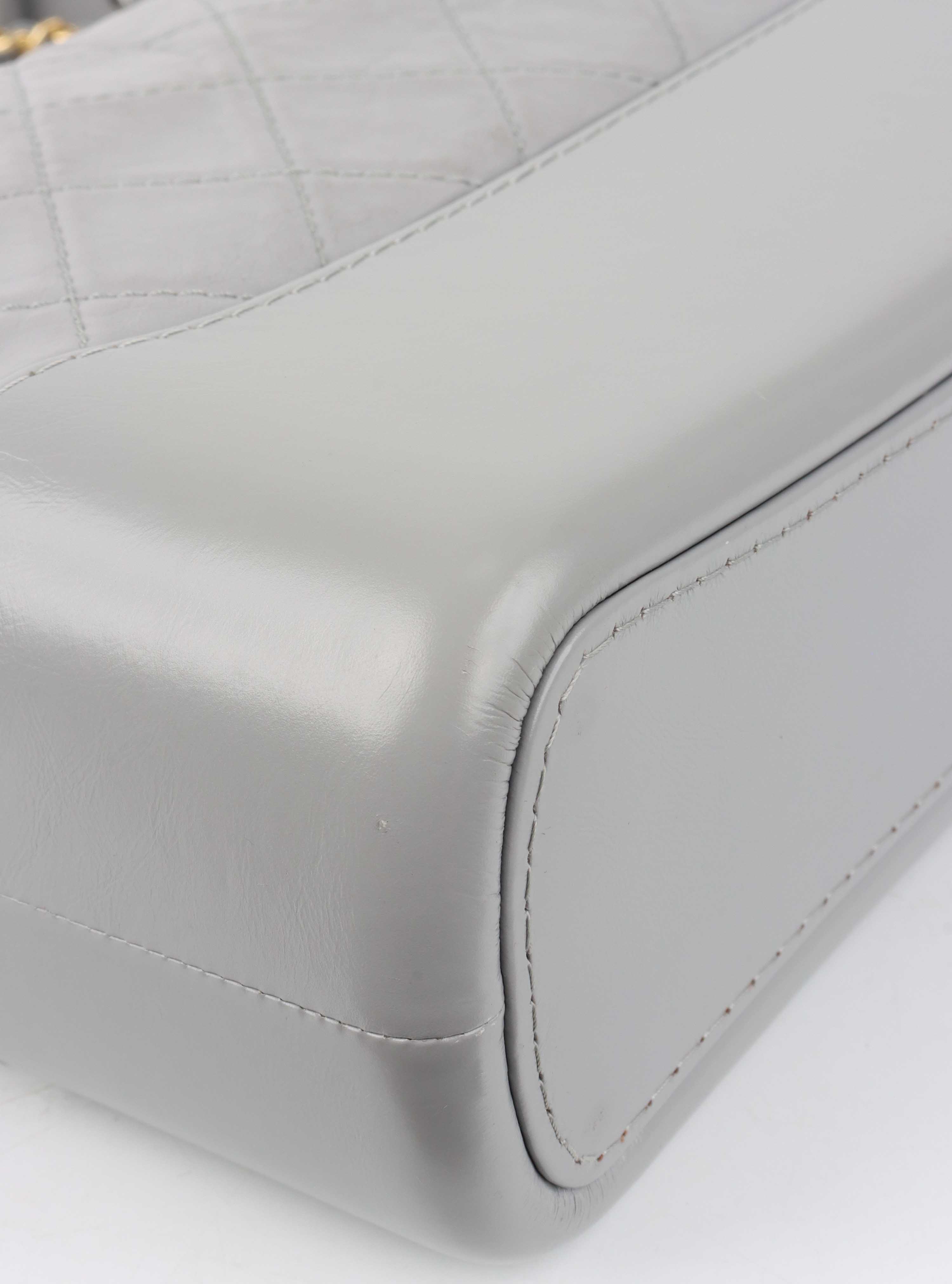 Chanel Medium Light Grey Gabrielle Bag.