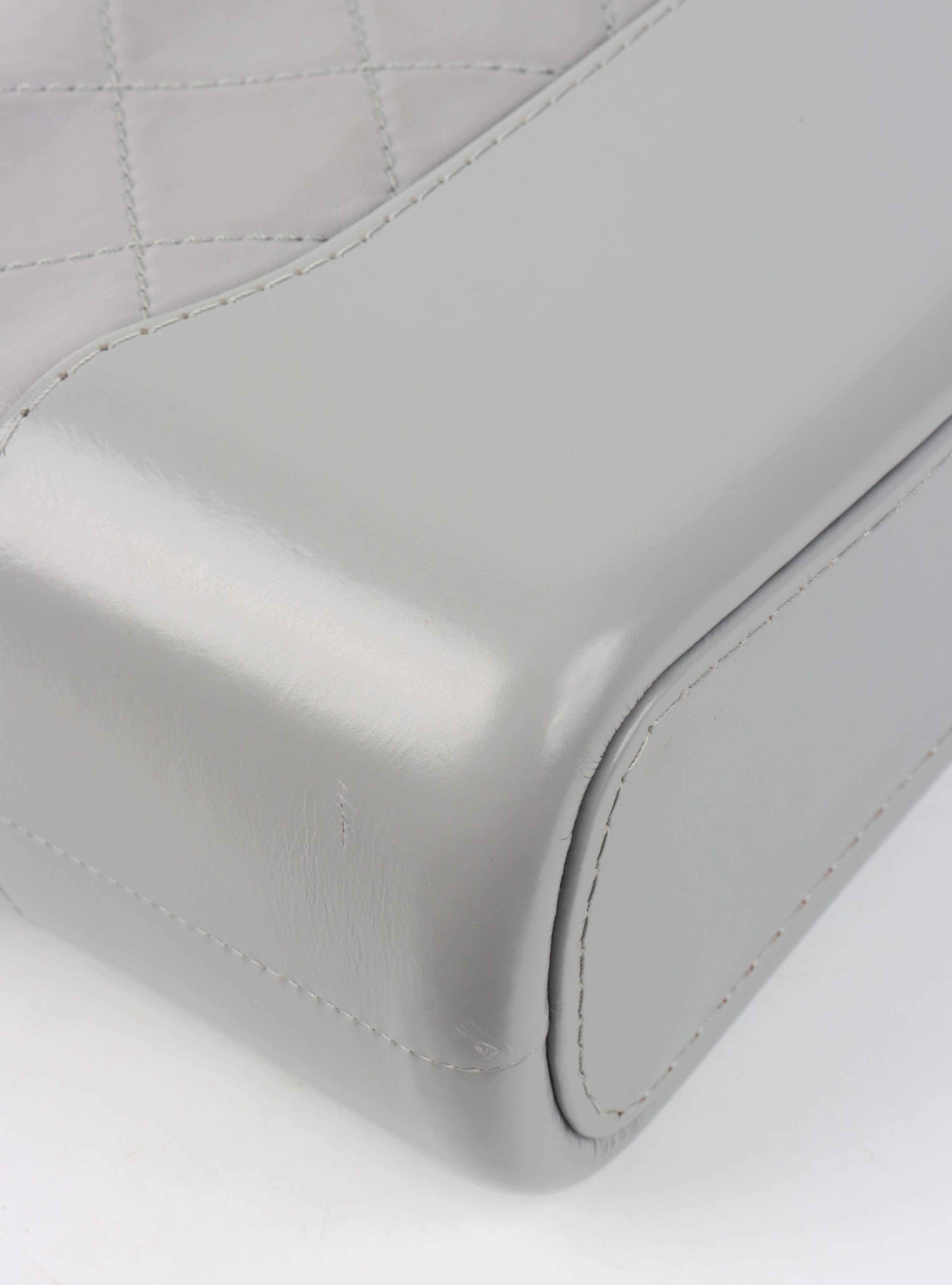 Chanel Medium Light Grey Gabrielle Bag.