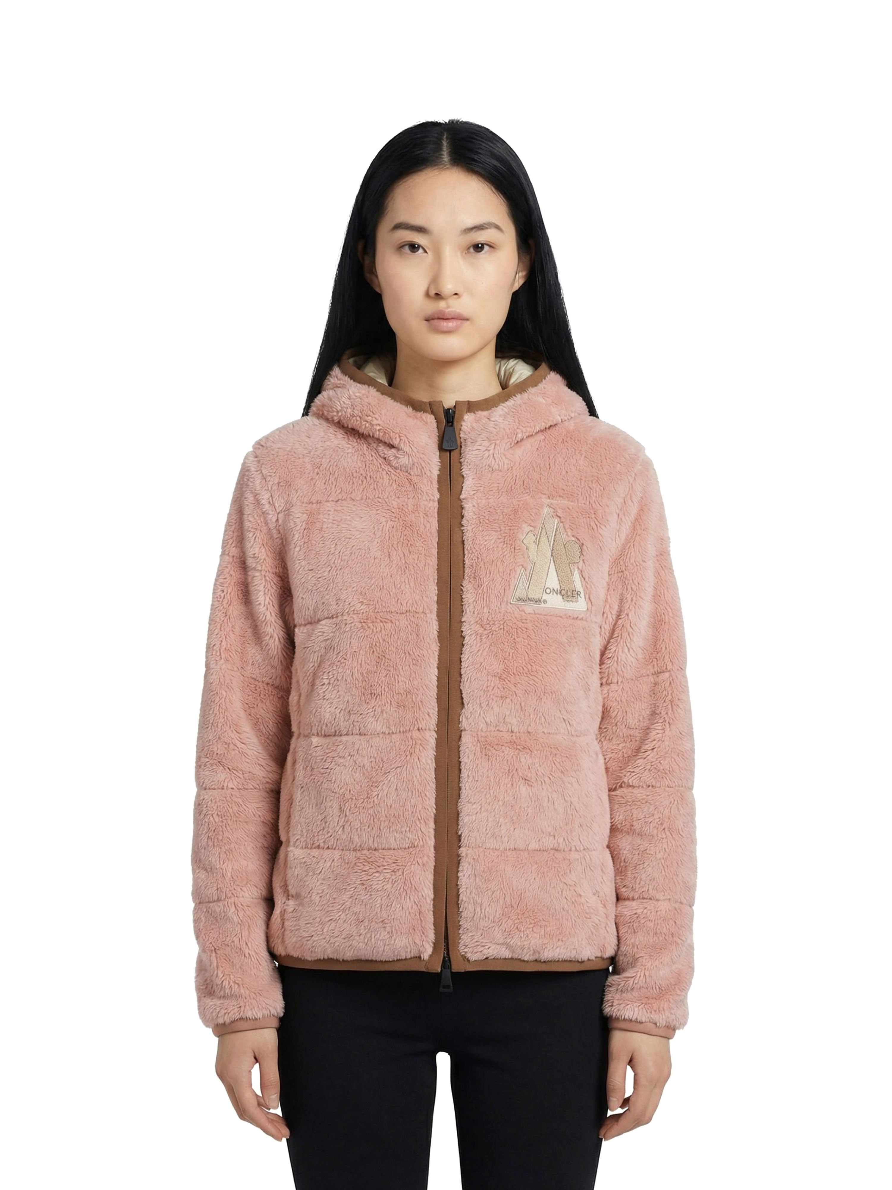 Moncler Pink Grenoble Padded Zip-up Hoodie size S. – Votre Luxe