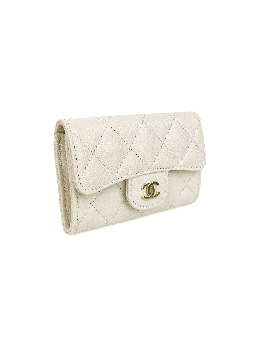 Chanel, Caviar Card Holder with SHW