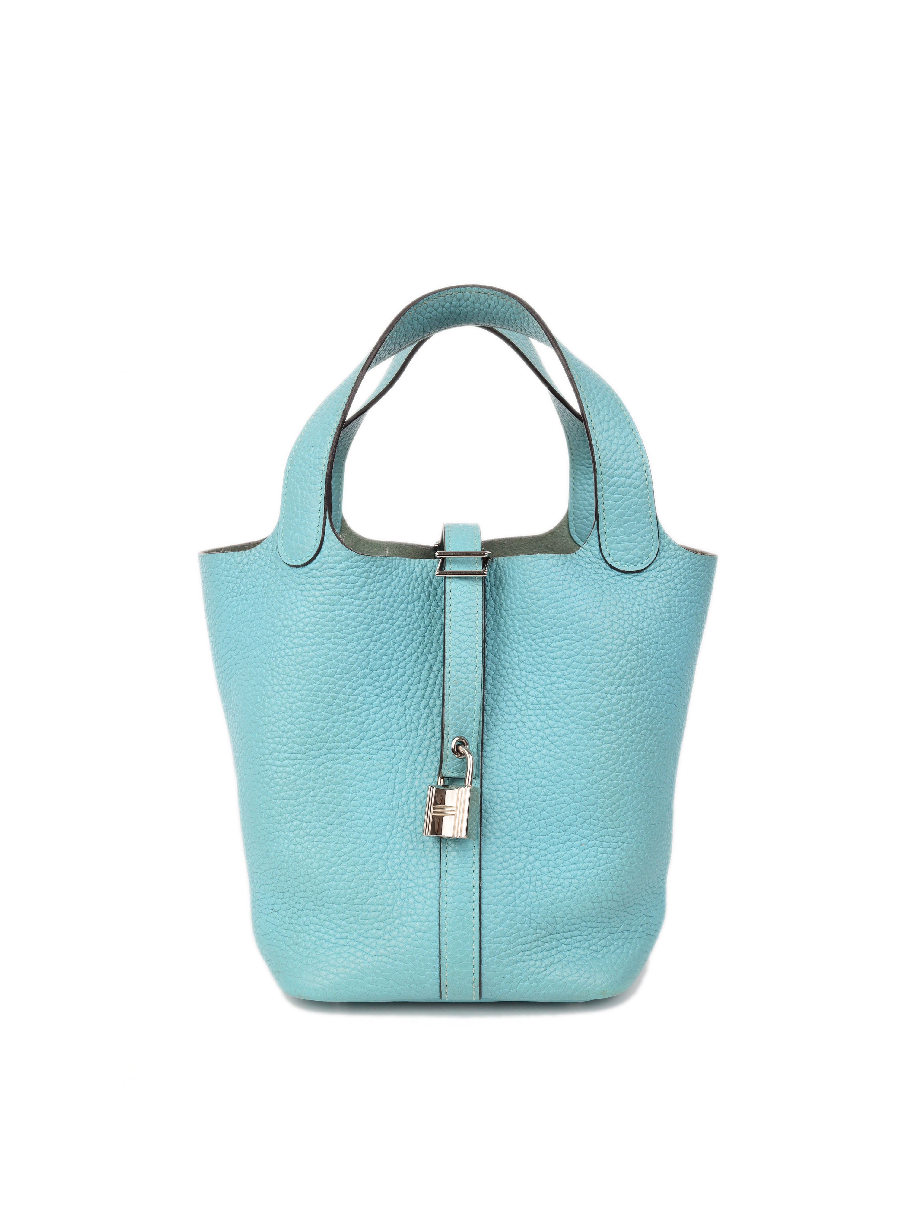 Hermes on sale picotin blue