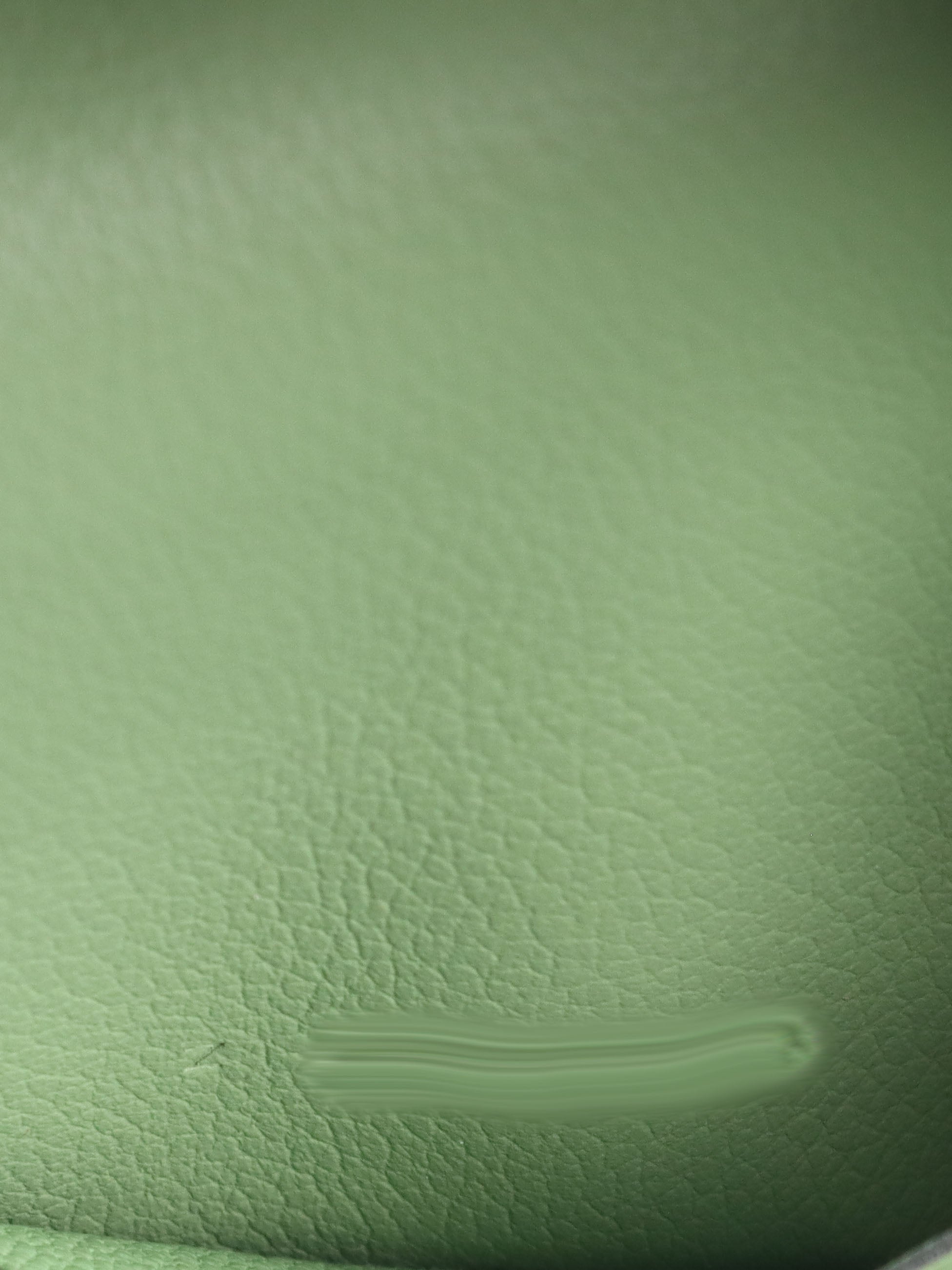 Hermes Roulis Slim Evercolor Leather Vert Criquet Z stamp