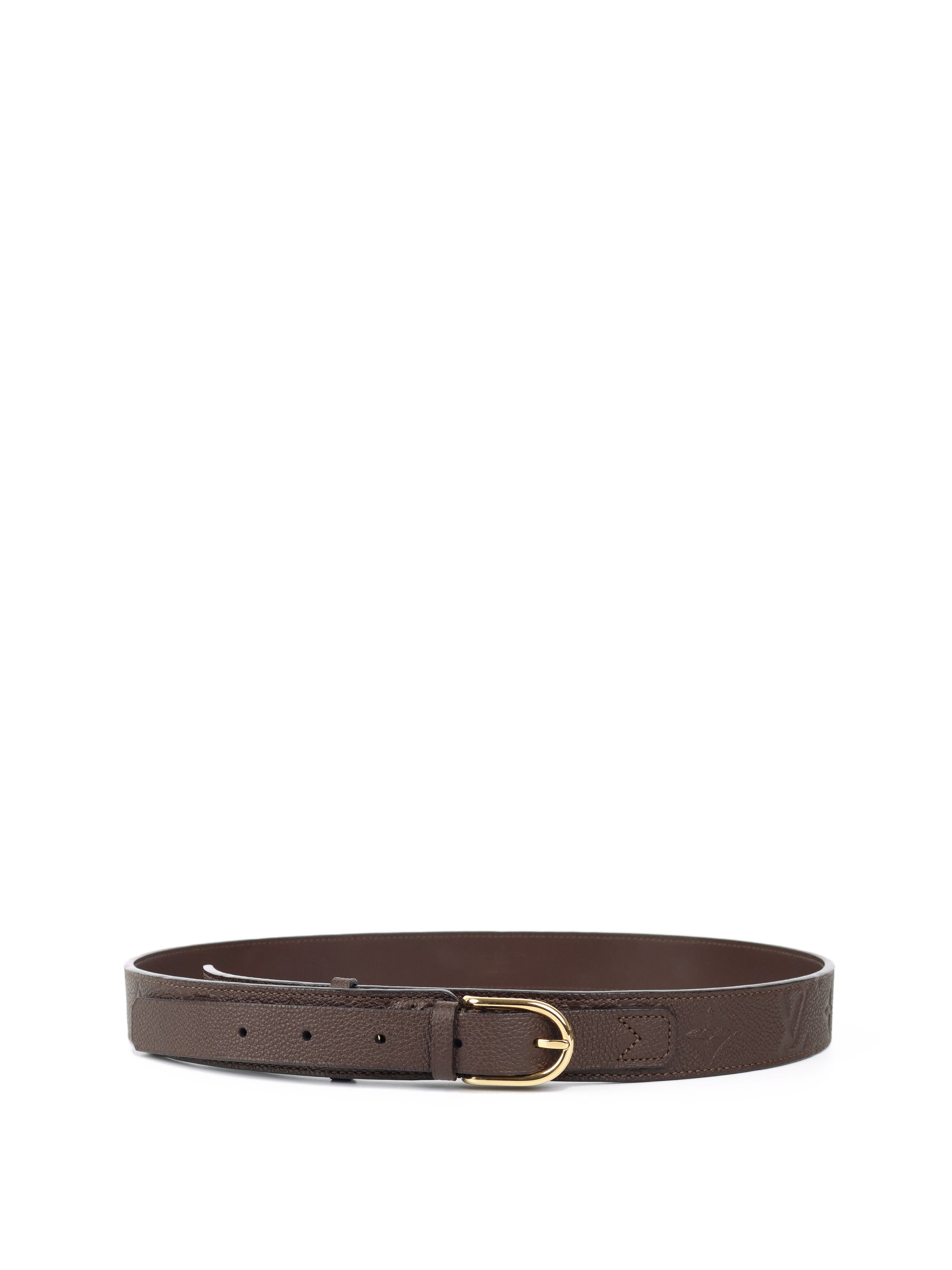 Louis Vuitton Brown Monogram Empreinte Belt 85 – Votre Luxe