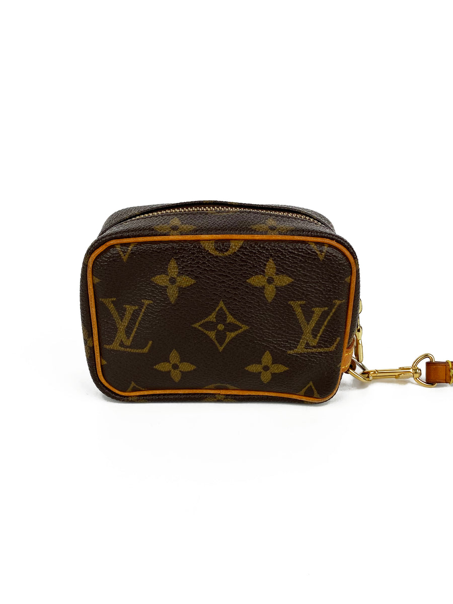 Louis Vuitton Monogram Canvas Trousse Wapity Mini Pouch Wrist Bag