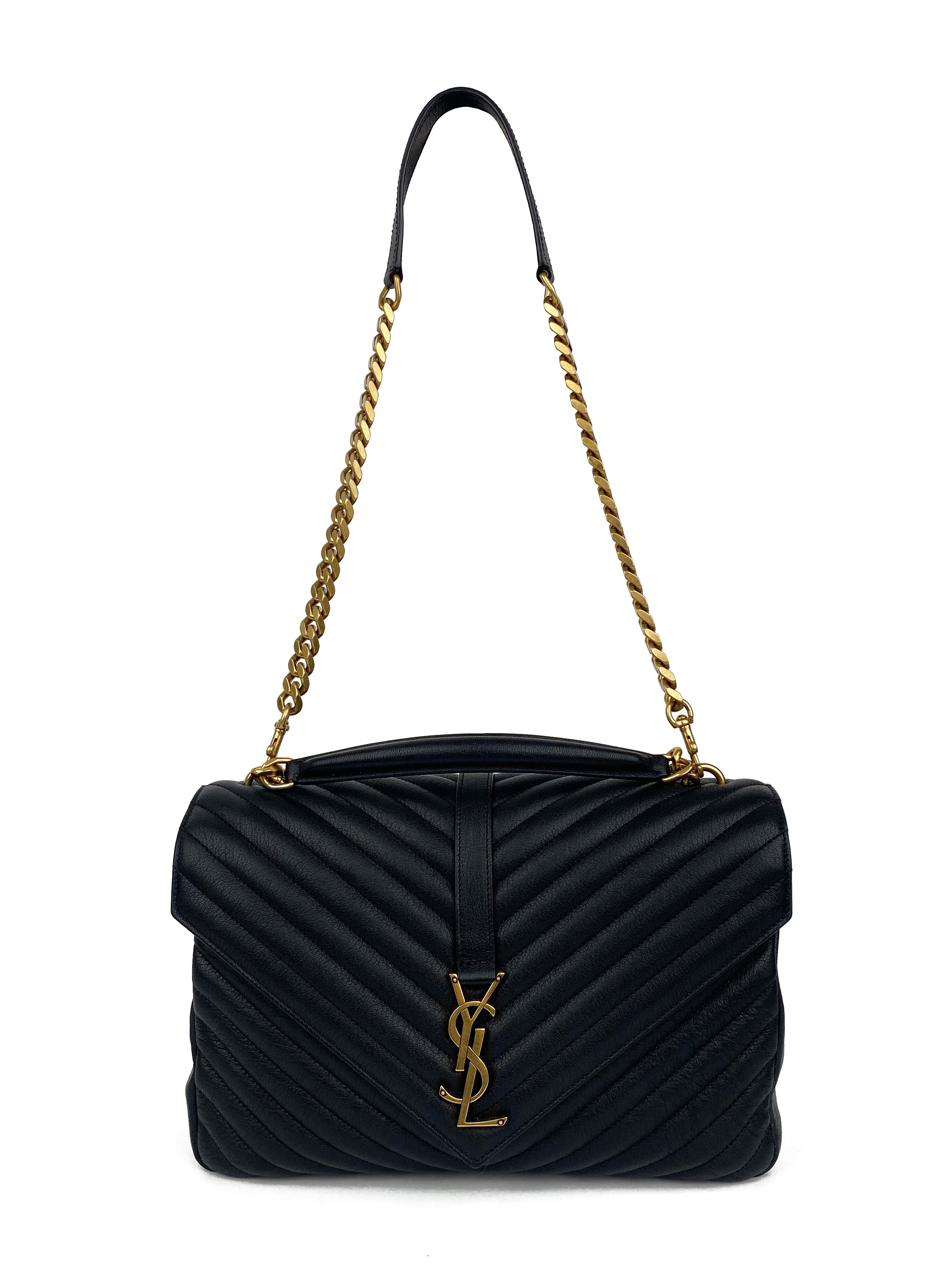 Saint laurent college bag gold hardware online