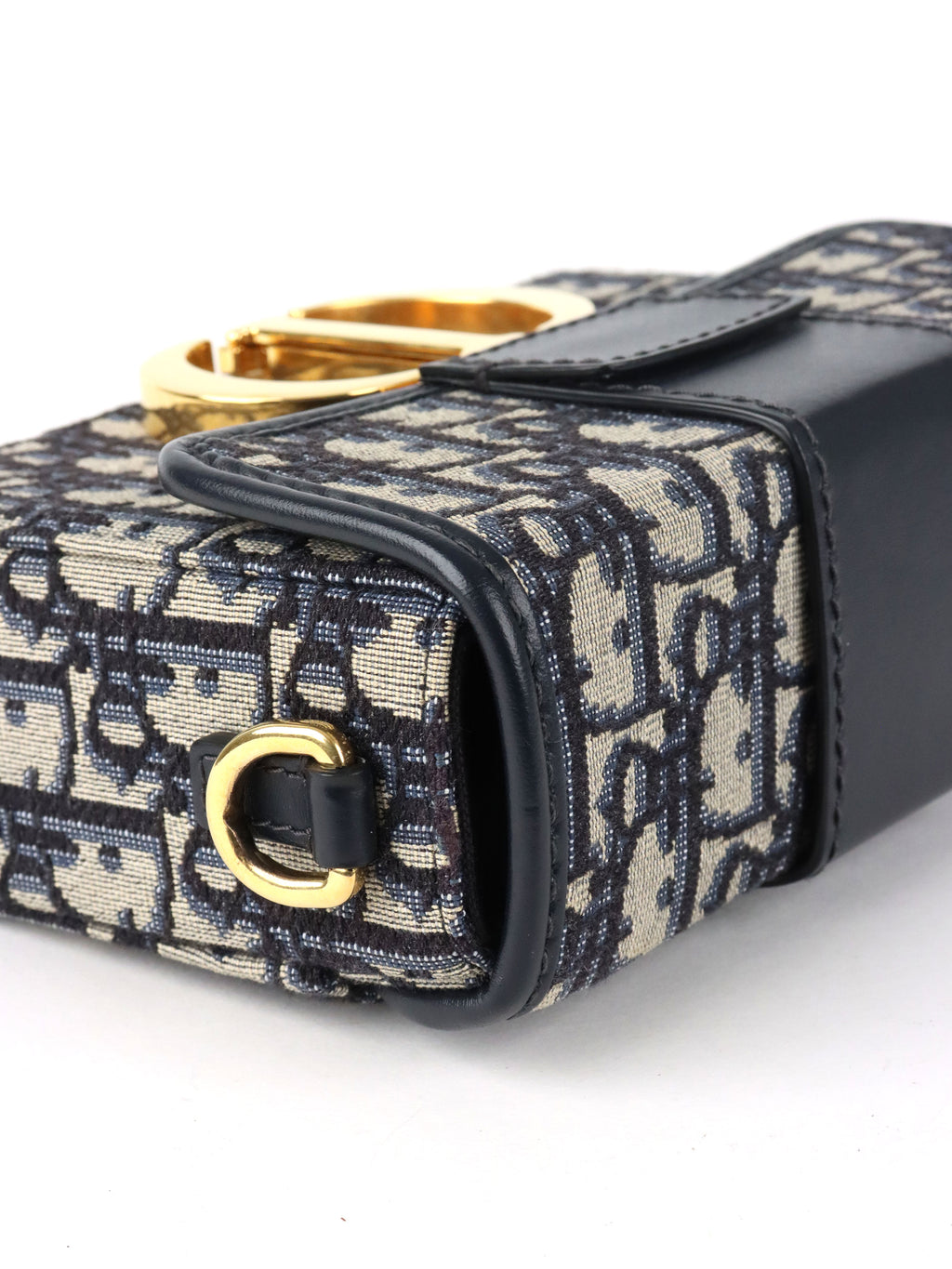 Dior 30 Montaigne Navy Oblique Box Bag