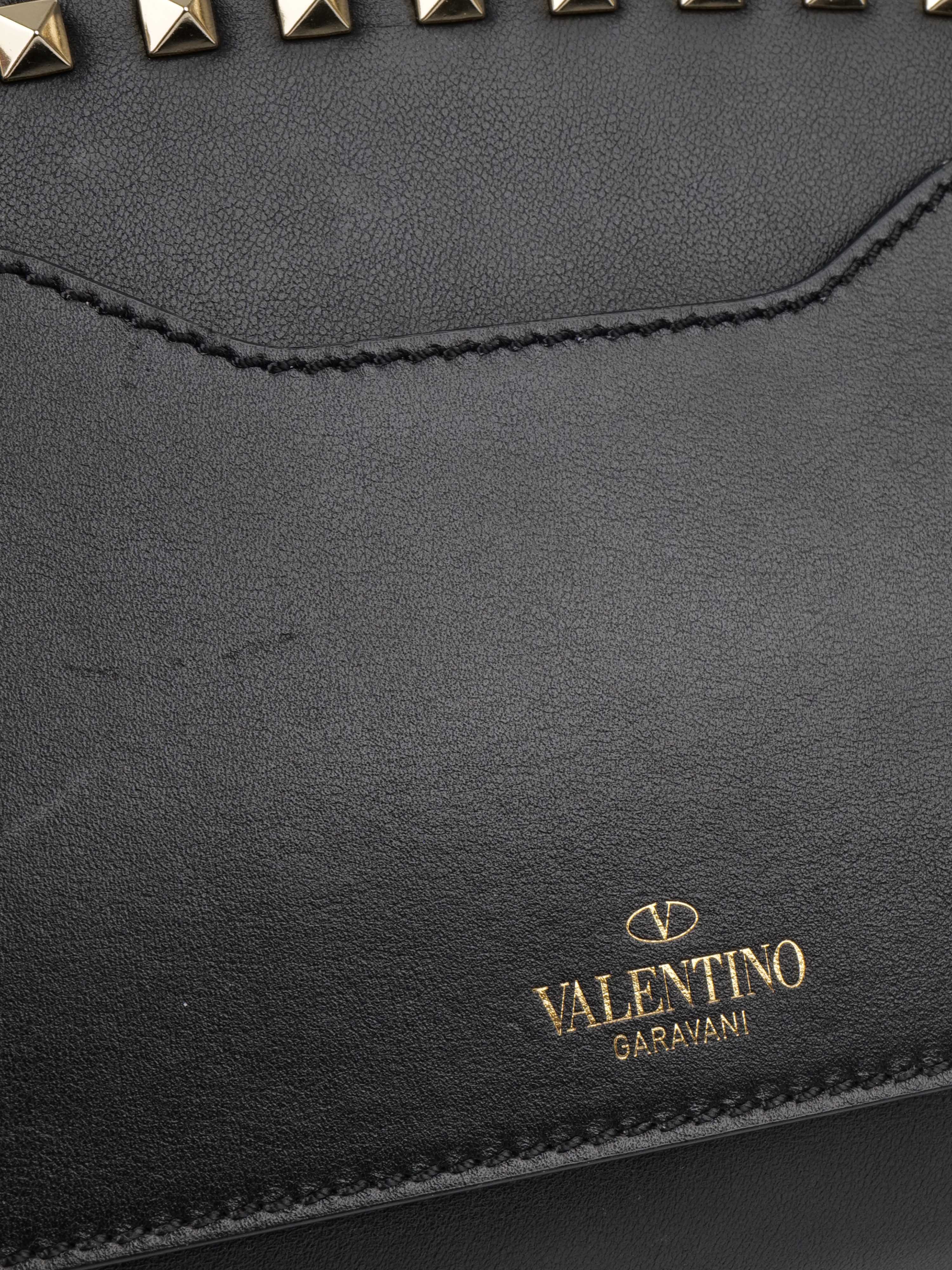 Valentino Black Rockstud Clutch.