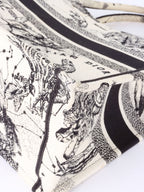 Dior Latte and Black Zodiac Medium Book Tote.