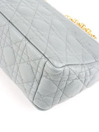 Dior Medium Stone Grey Cannage Caro Bag