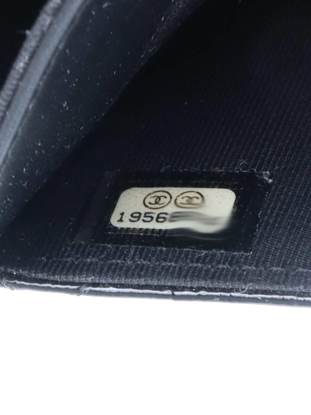 Chanel Black Quilted Patent Leather Flap Wallet