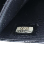 Chanel Black Quilted Patent Leather Flap Wallet
