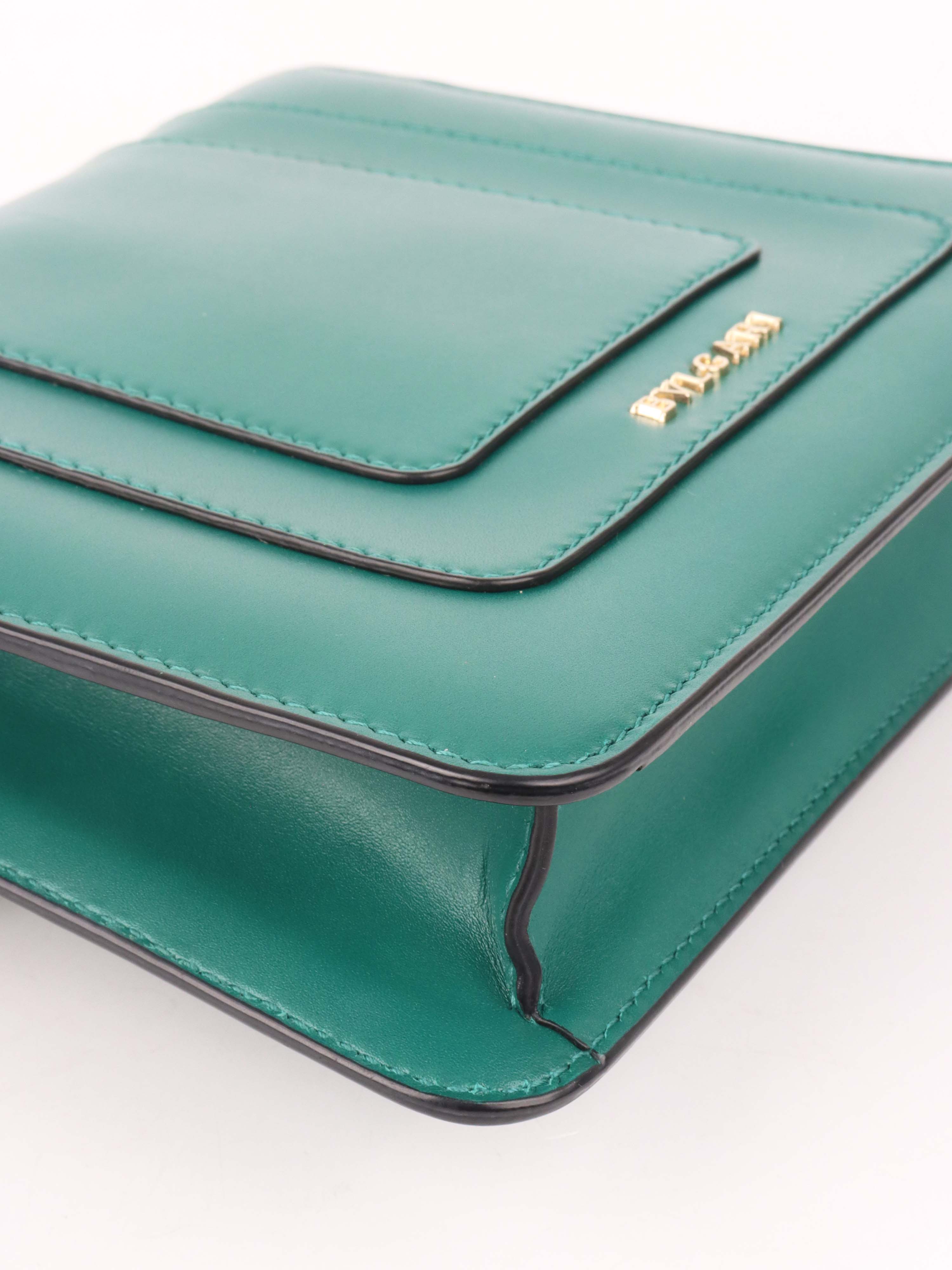 Bvlgari Serpenti Green Forever Chain Bag.