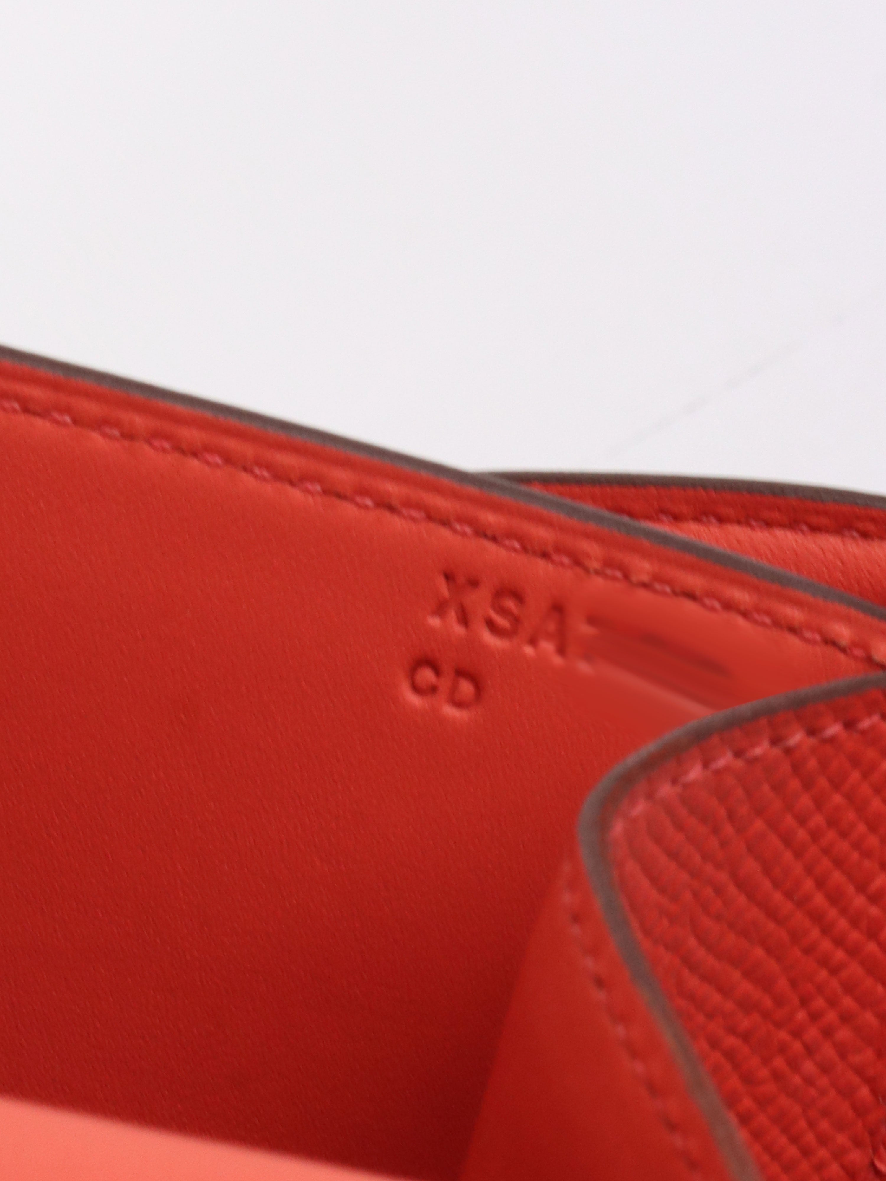 Hermes Rose Texas Epsom Constance 23 GHW  Stamp X.