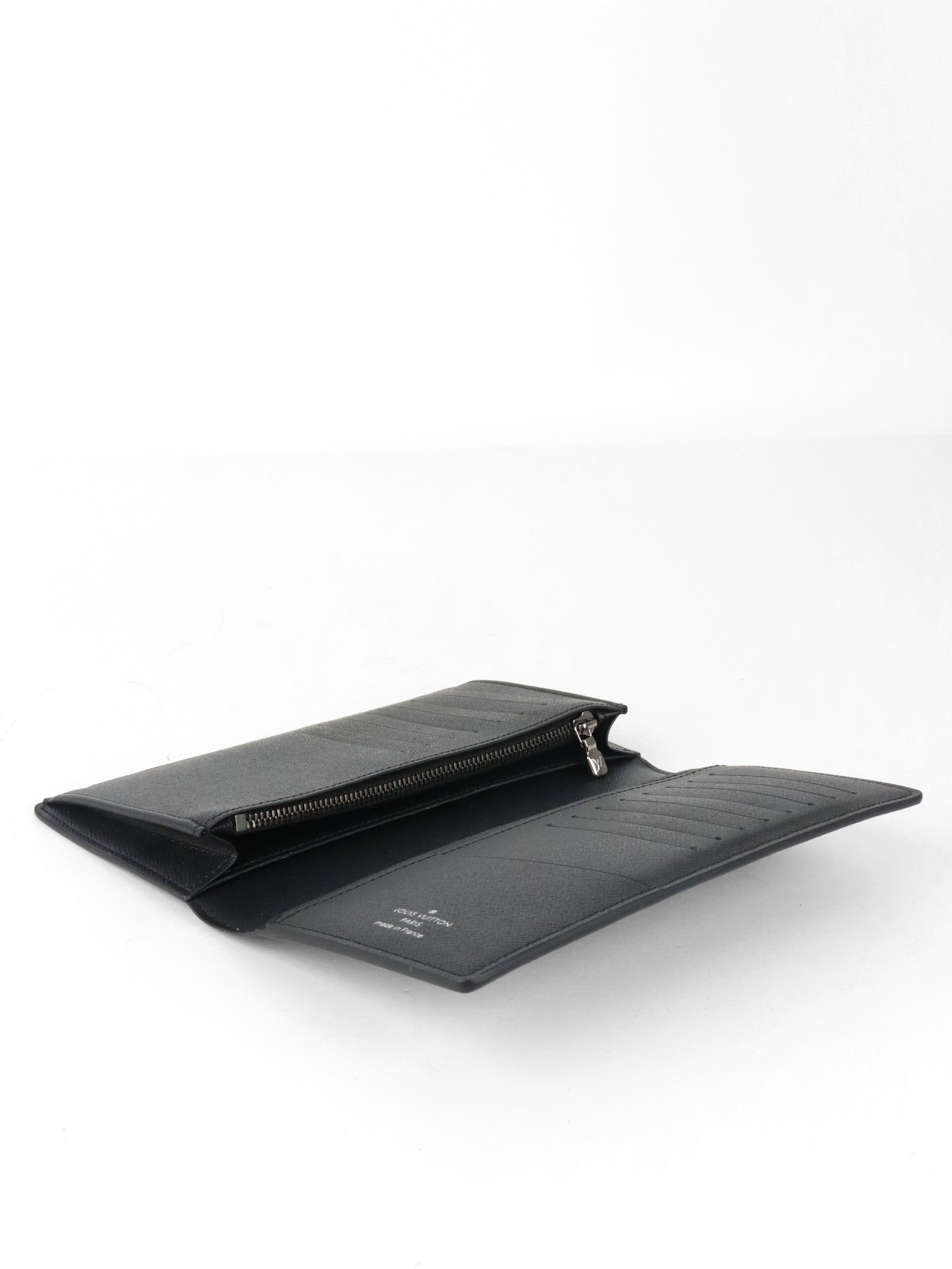 Louis Vuitton Black Monogram Eclipse Brazza Wallet