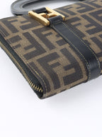 Fendi Vintage Zucca Canvas Top Handle Wallet Bag