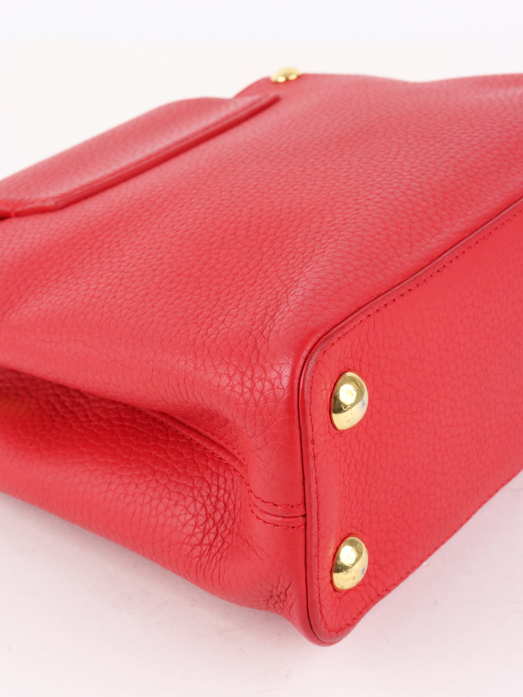 Louis Vuitton Red Capucines BB GHW