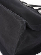 Saint Laurent Black Canvas Rive Gauche Large Tote Bag