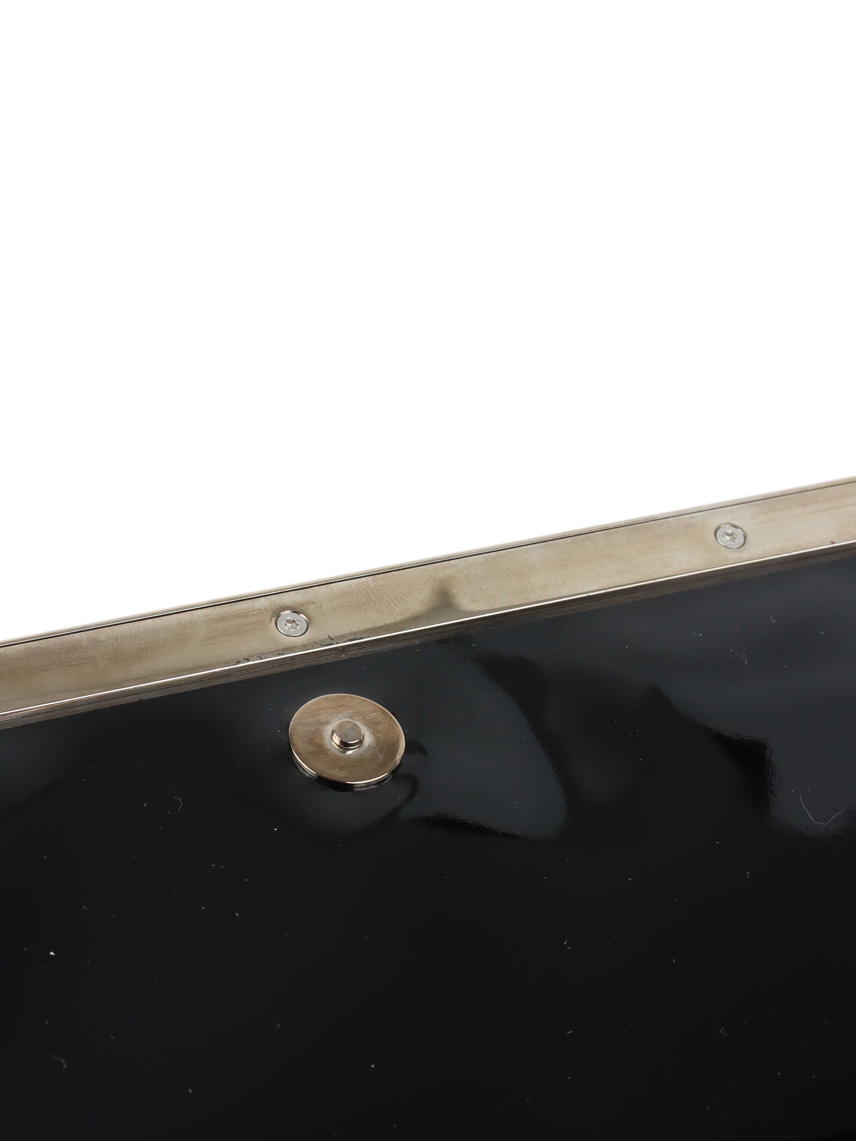 Louis Vuitton Black Patent Epi Clutch with Shoulder Strap.