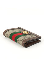 Gucci Brown Ophidia Card Case Wallet