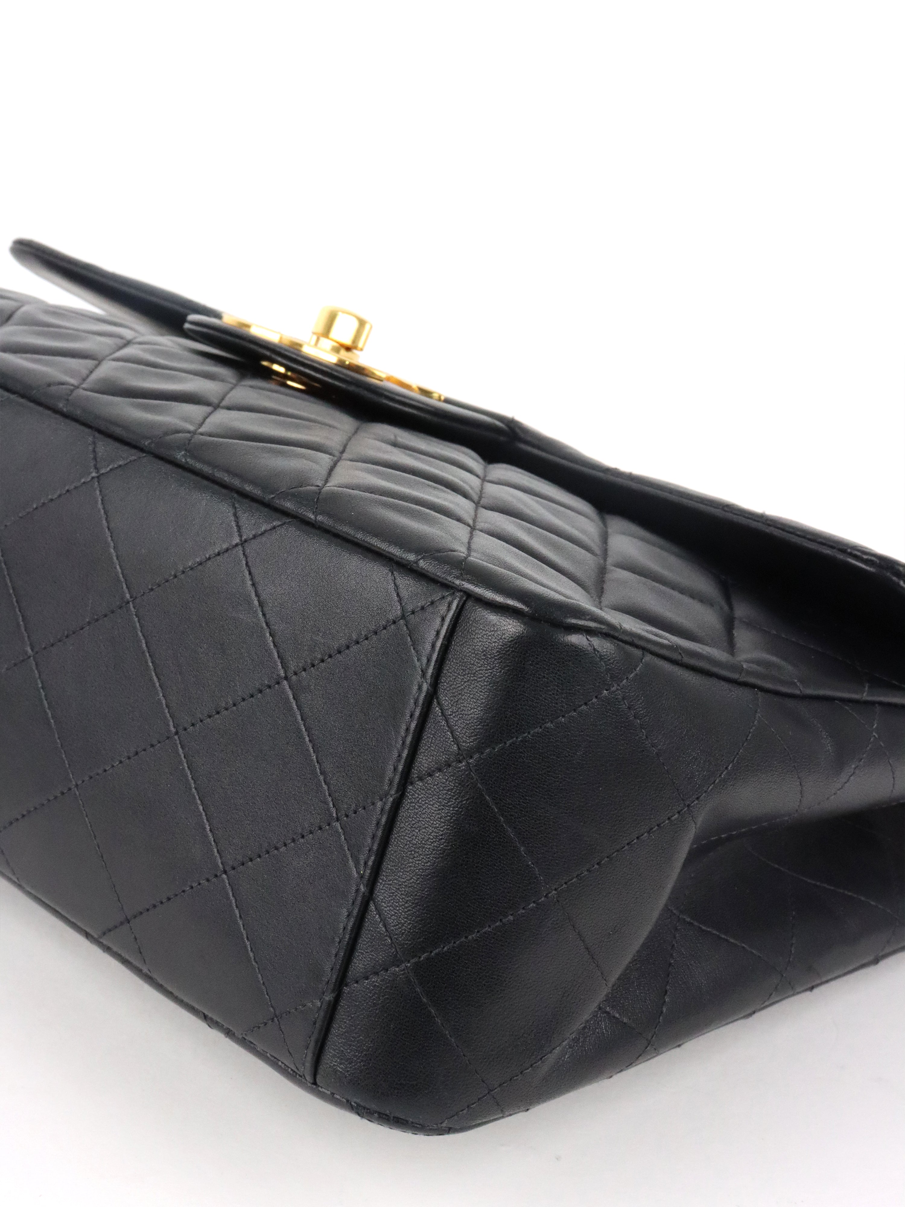 Chanel Black Vintage Jumbo Flap Bag