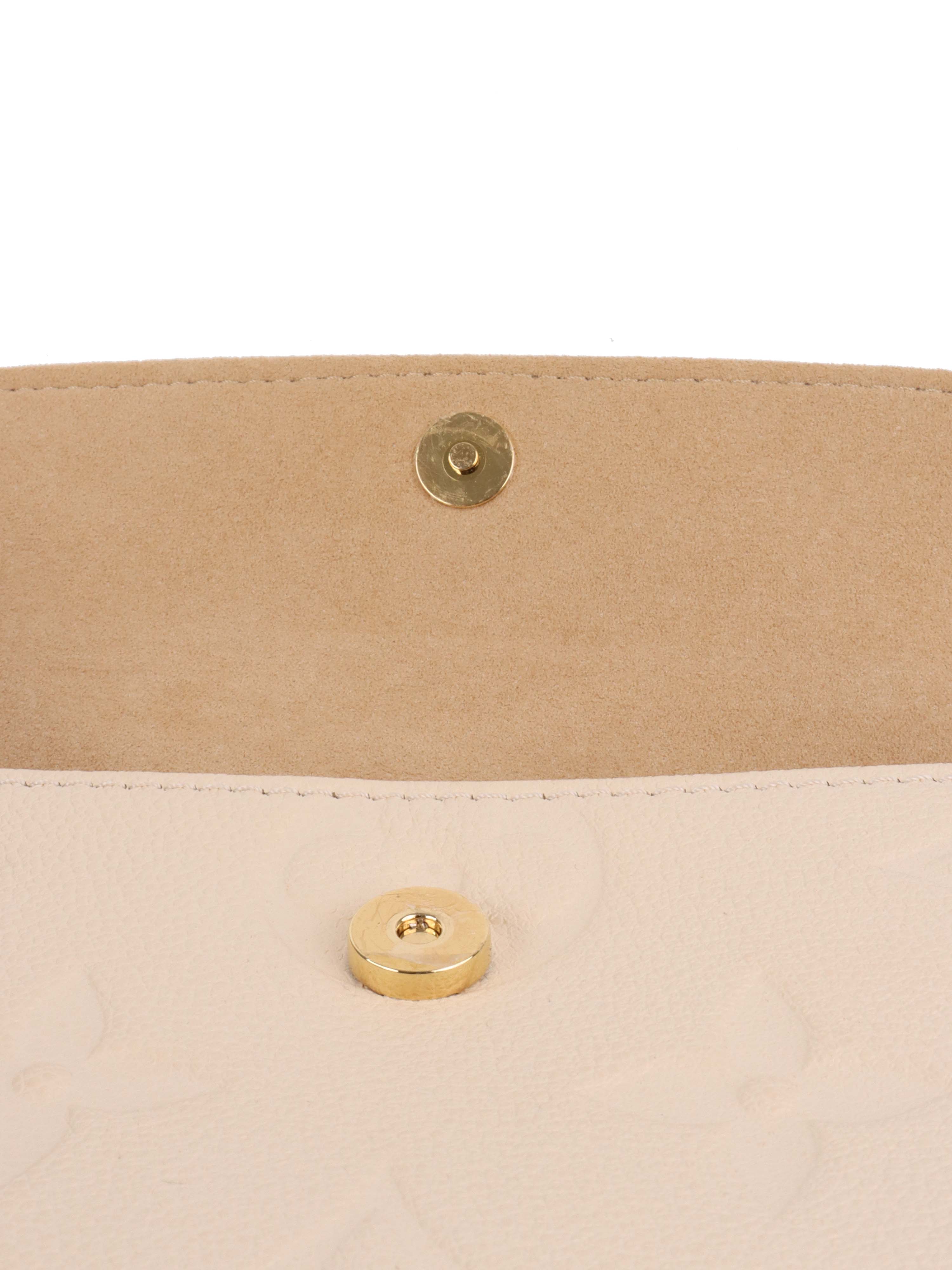Louis Vuitton Cream Monogram Wallet on Chain Ivy.