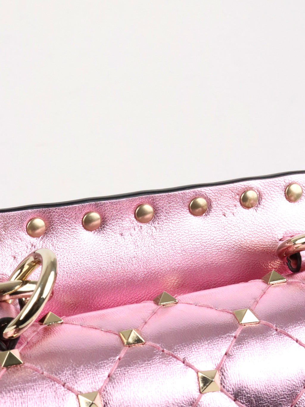 Valentino Electric Pink  Rockstuds Spike Micro Bag