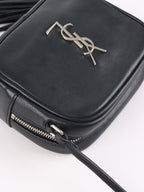Saint Laurent Black Mini Blogger Tassel Crossbody Bag