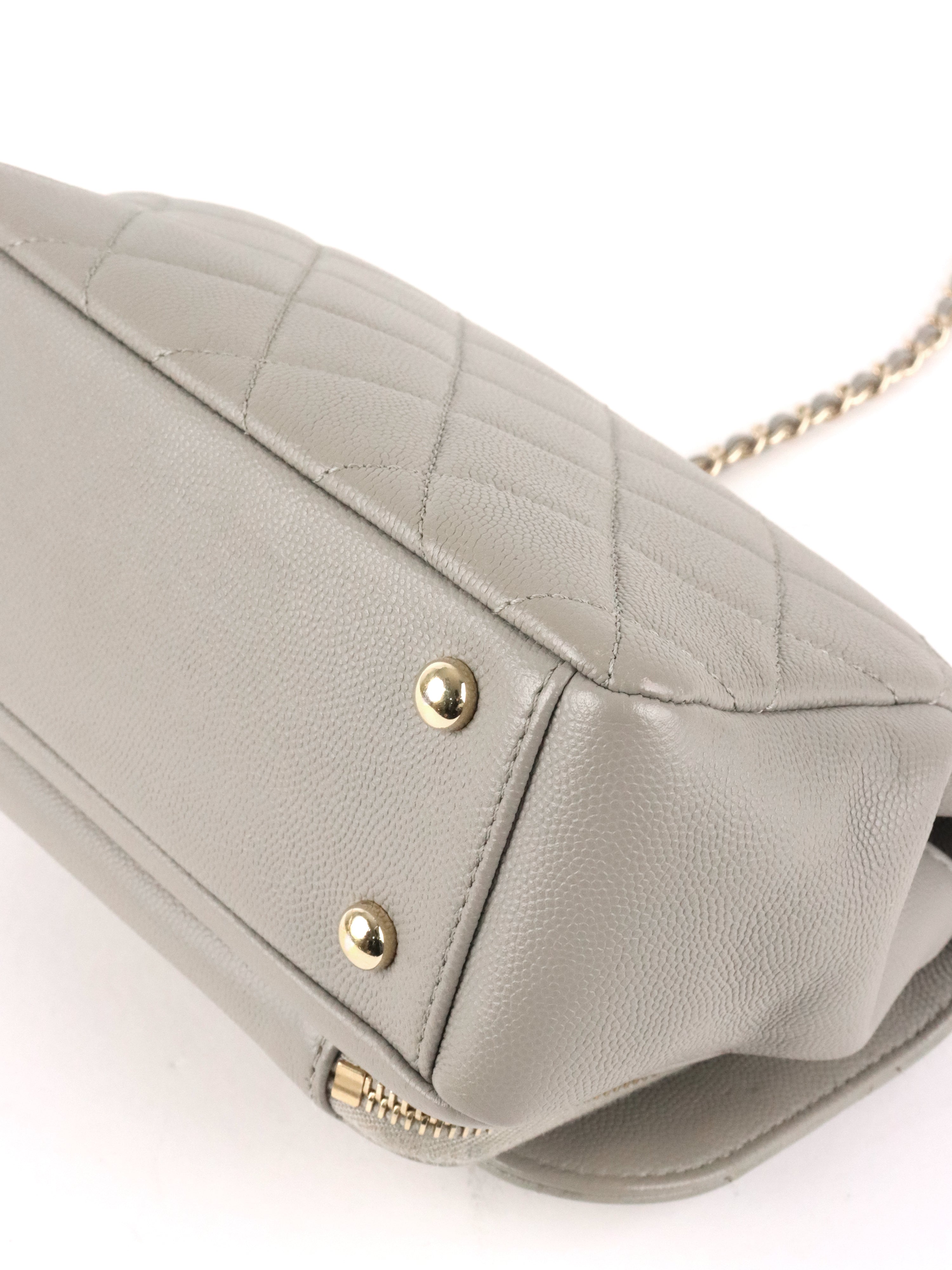 Chanel Small Grey Caviar Business Affinity LGHW