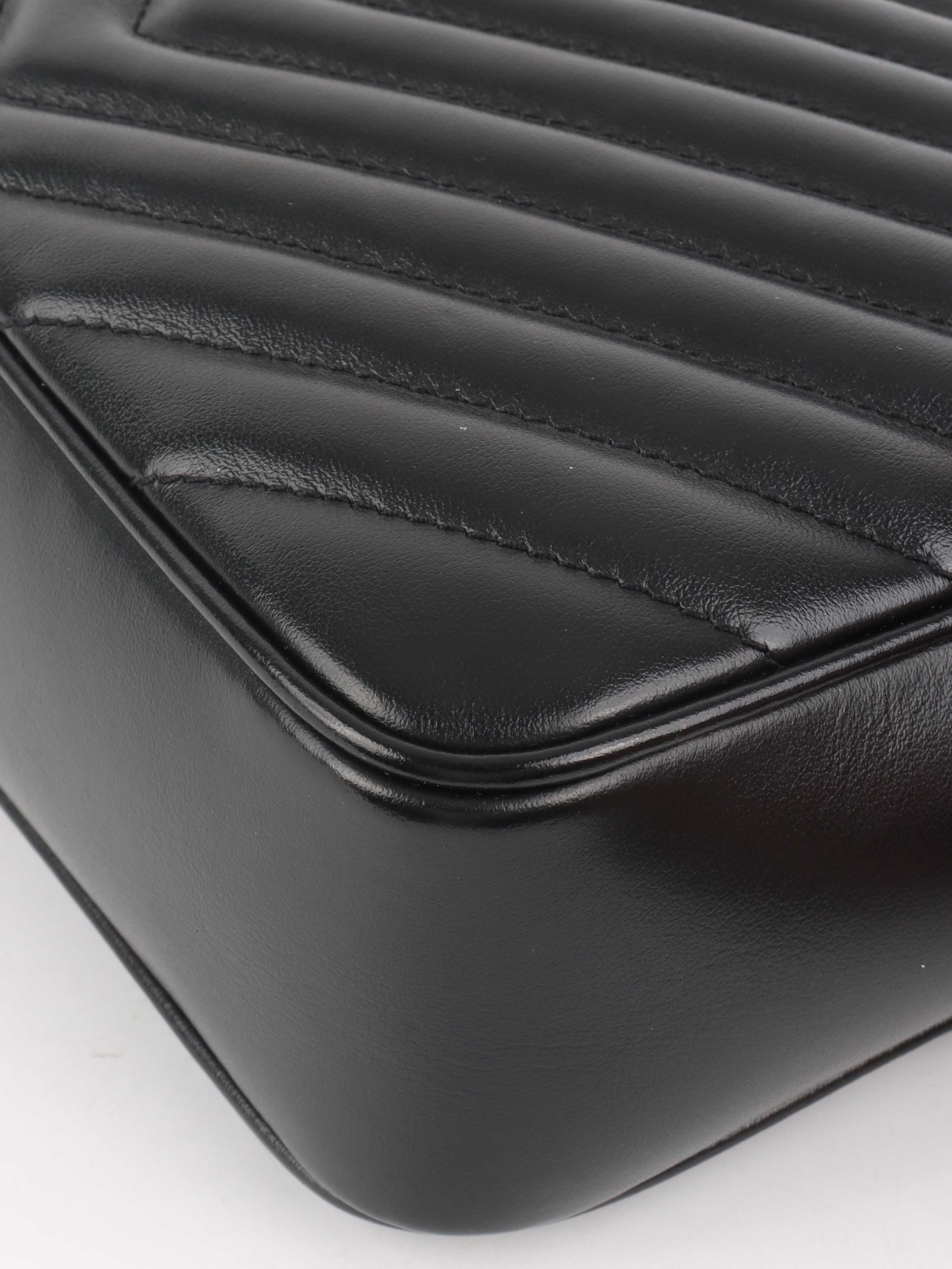 Saint Laurent Black Lou Camera Bag.