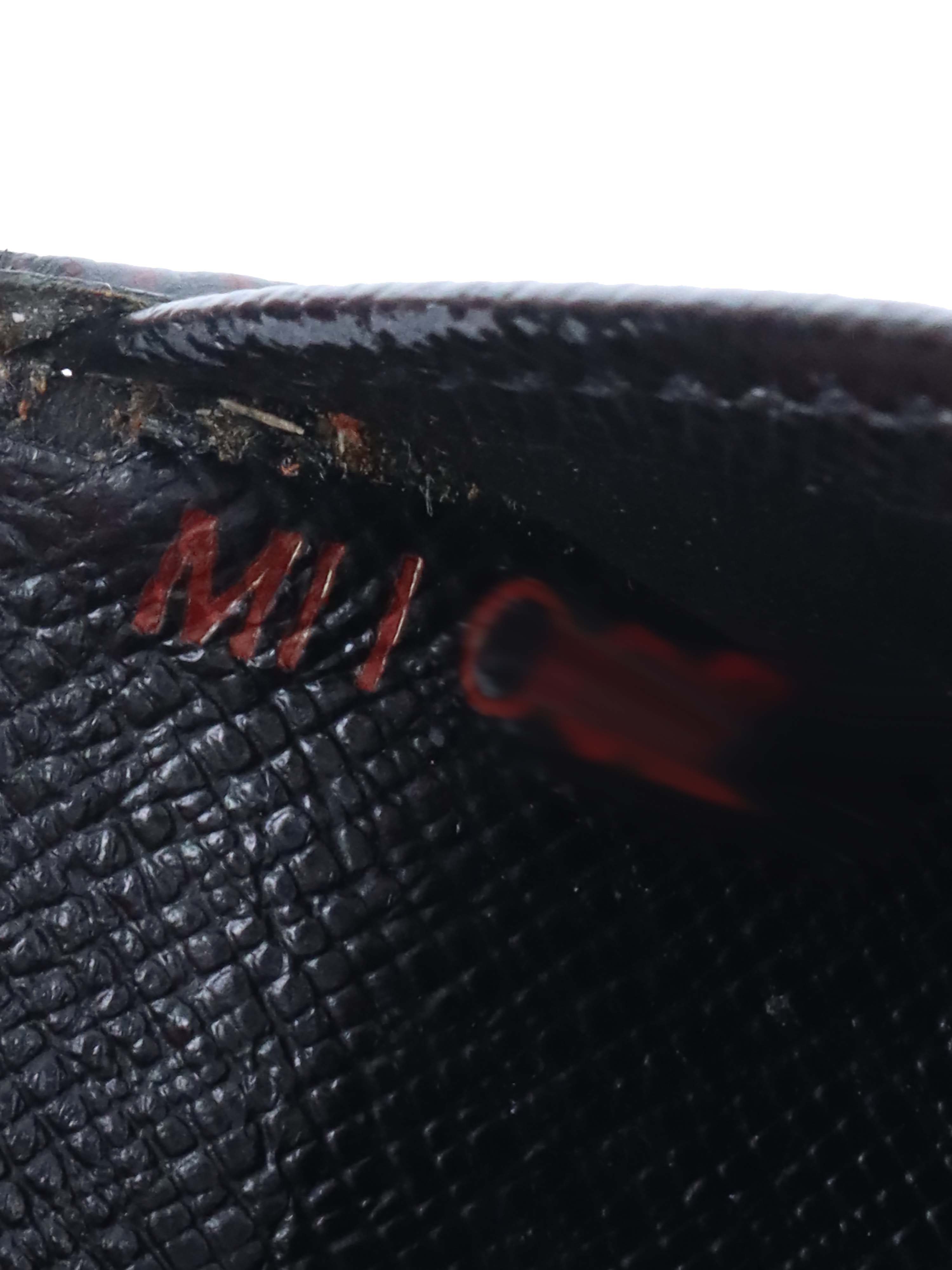 Louis Vuitton Black Epi Leather Short Wallet.