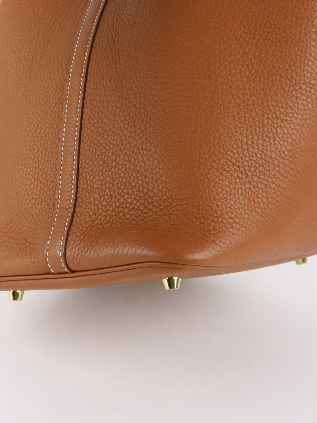 Hermes Picotin 22 Gold Taurillon Clemence Stamp U GHW