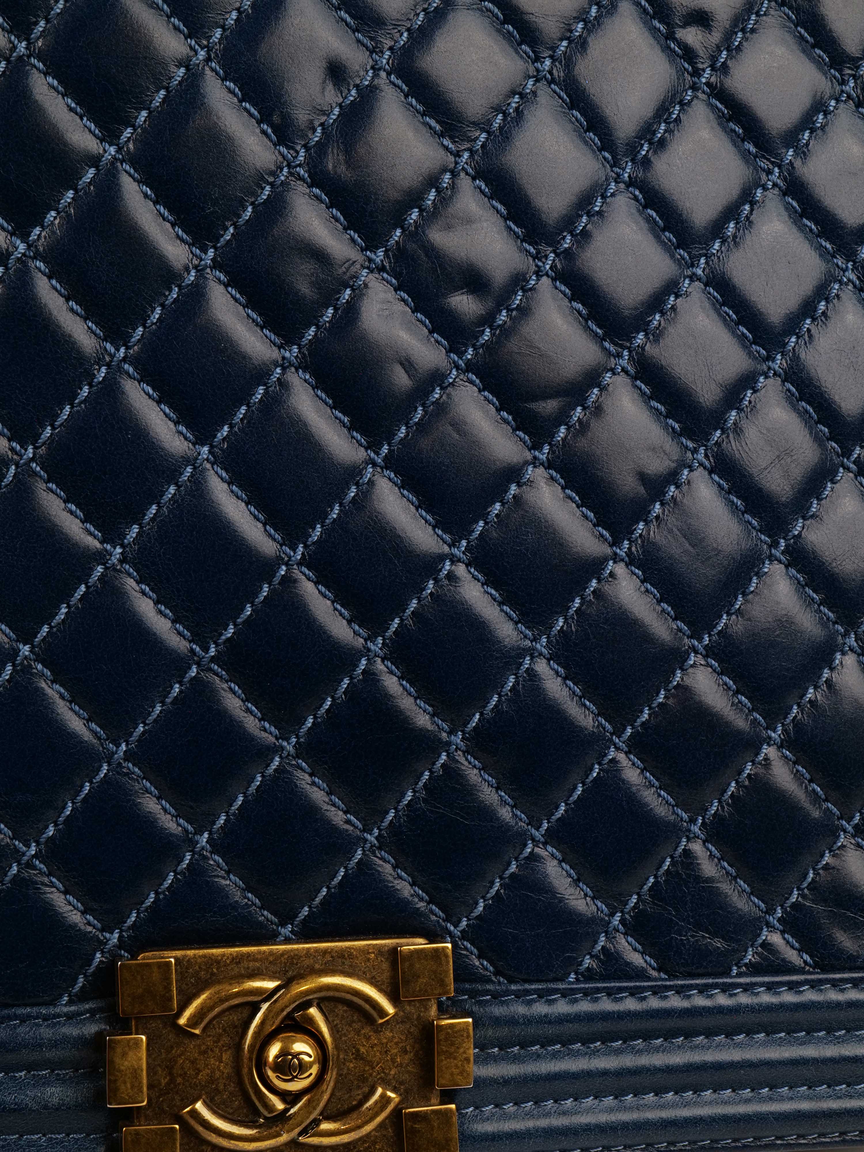 Chanel Jumbo Blue Boy Bag.