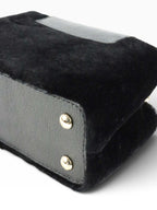 Louis Vuitton Black Sherling Mini East West Capucines