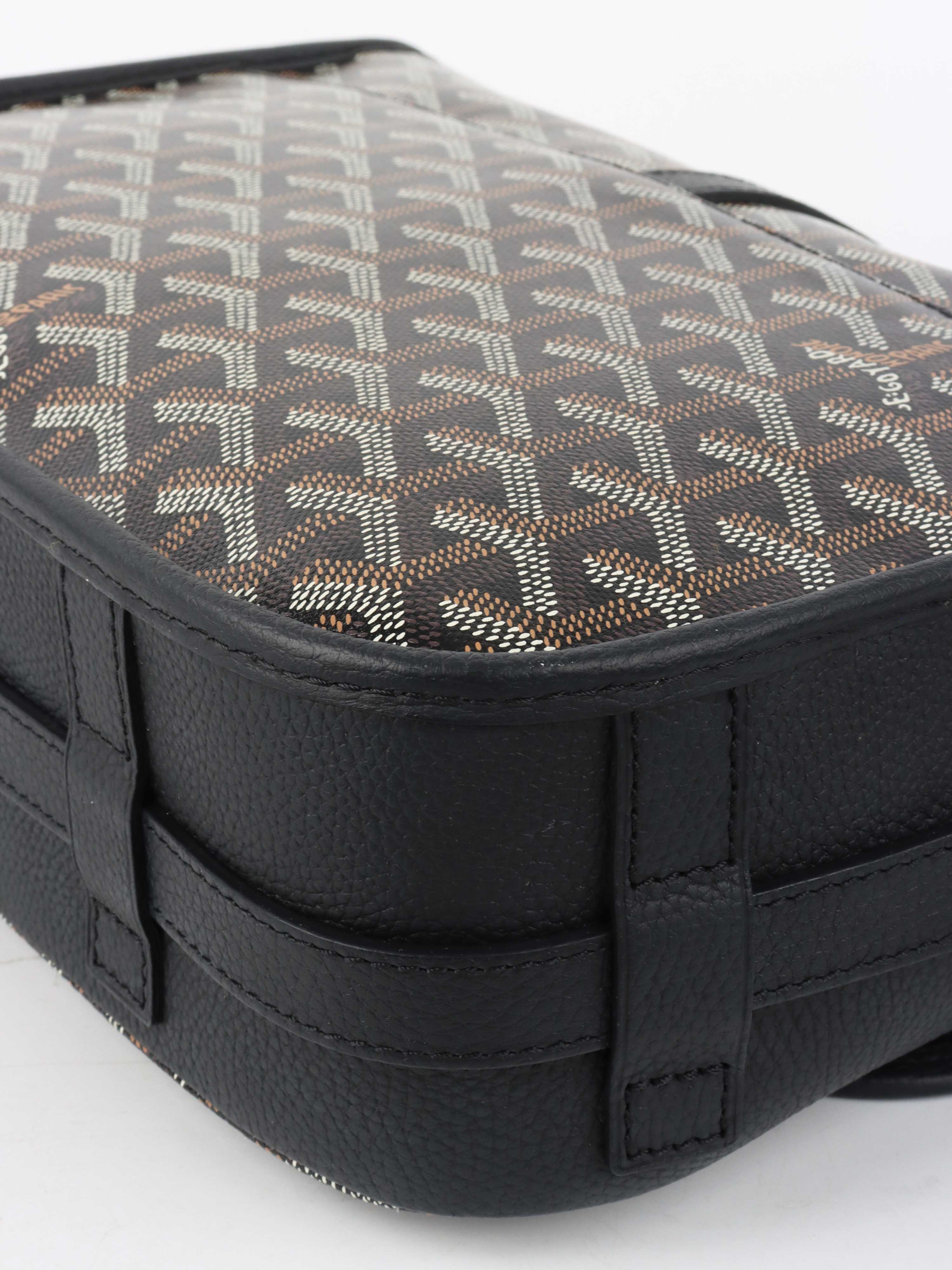 Goyard Black Belvedere MM Bag.