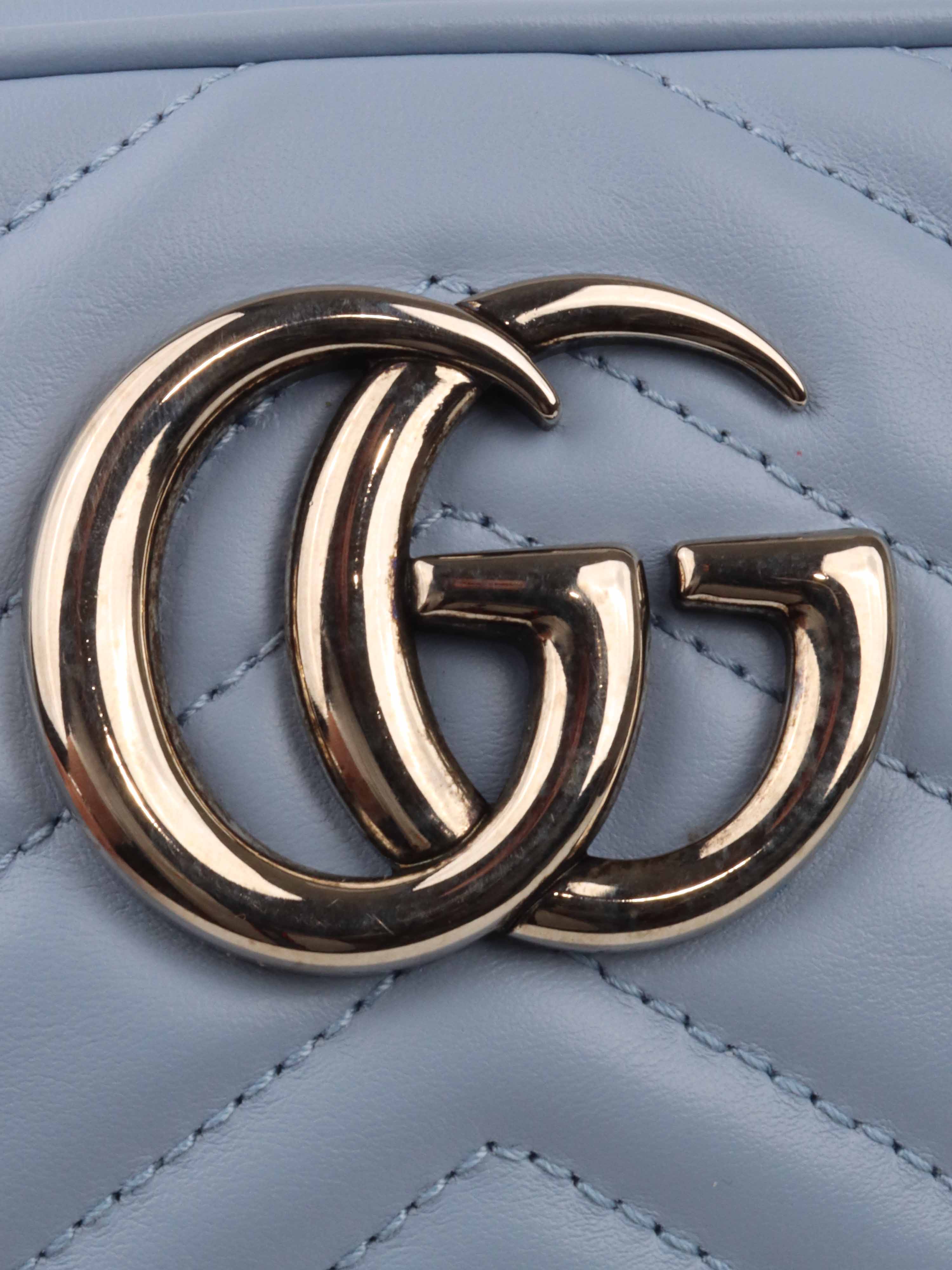 Small blue gucci bag hot sale