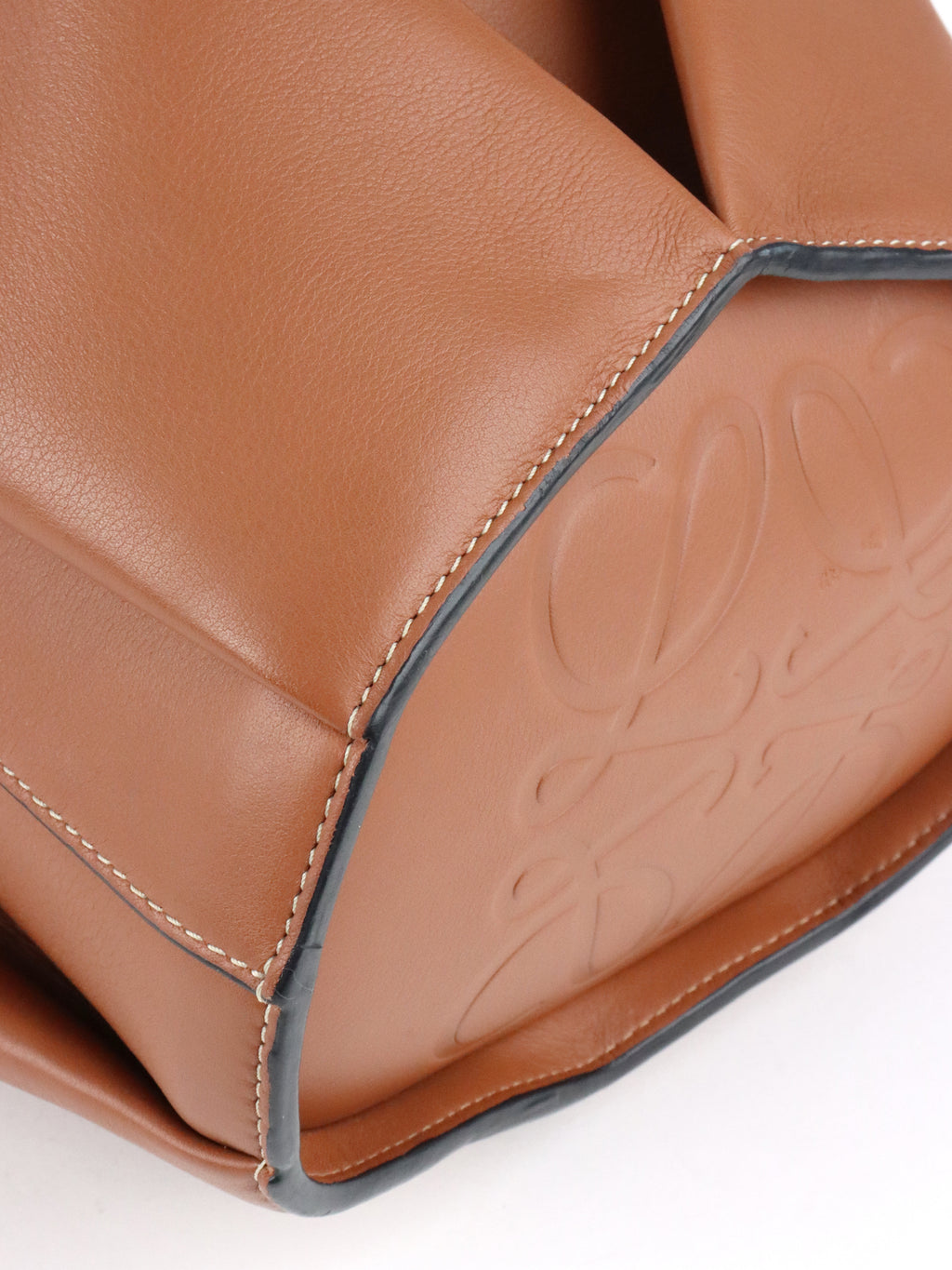 Loewe Tan Large Elephant Shoulder Bag