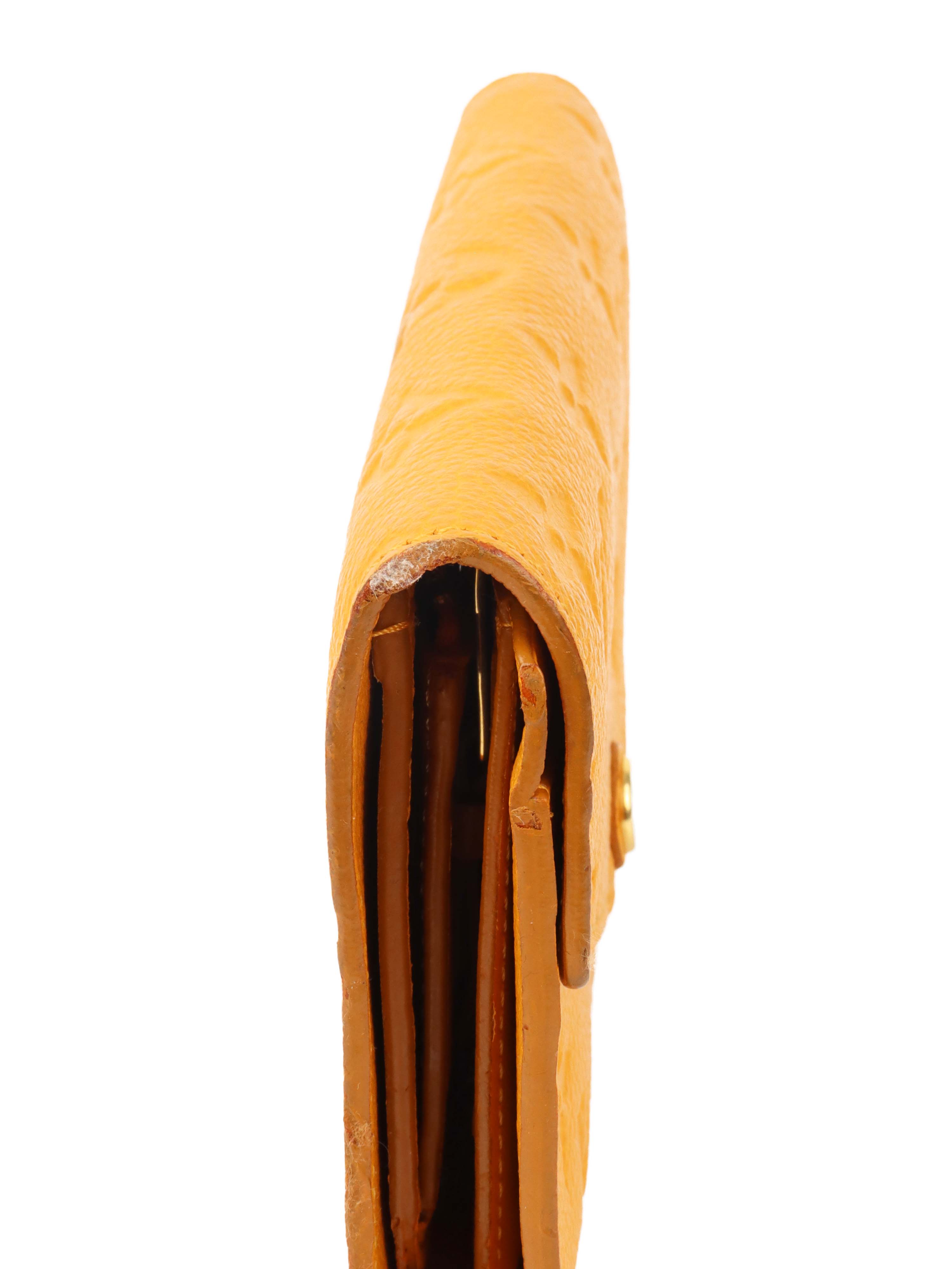 Louis Vuitton Saffran Empreinte Leather Compact Wallet