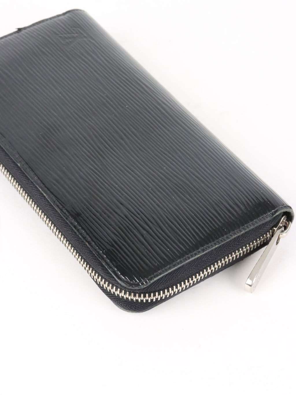 Louis Vuitton Electric Black Patent Long Epi Zippy Wallet