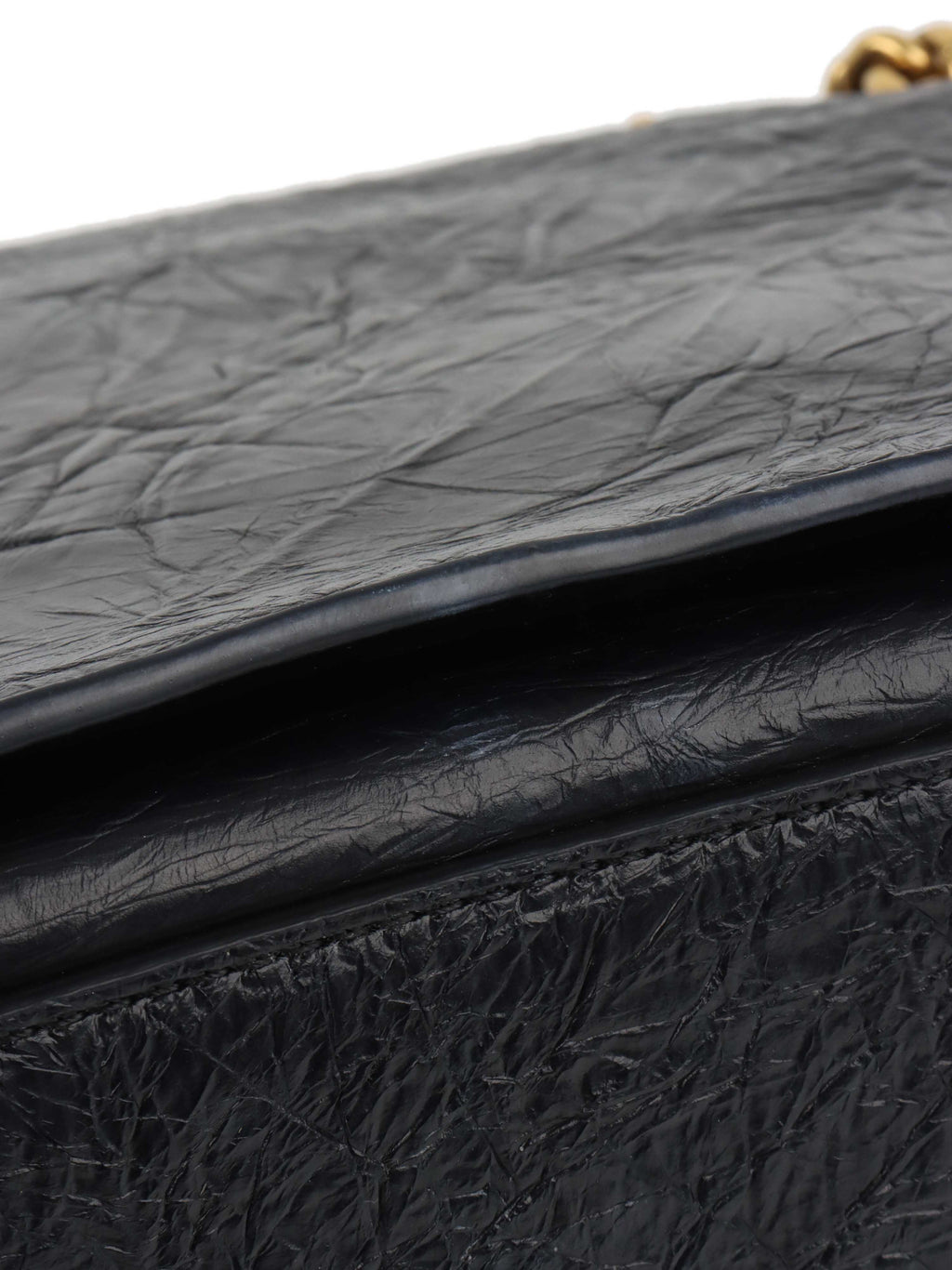 Balenciaga Medium Crush Chain Strap Shoulder Bag.