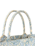 Dior Medium Blue Brocart Book Tote