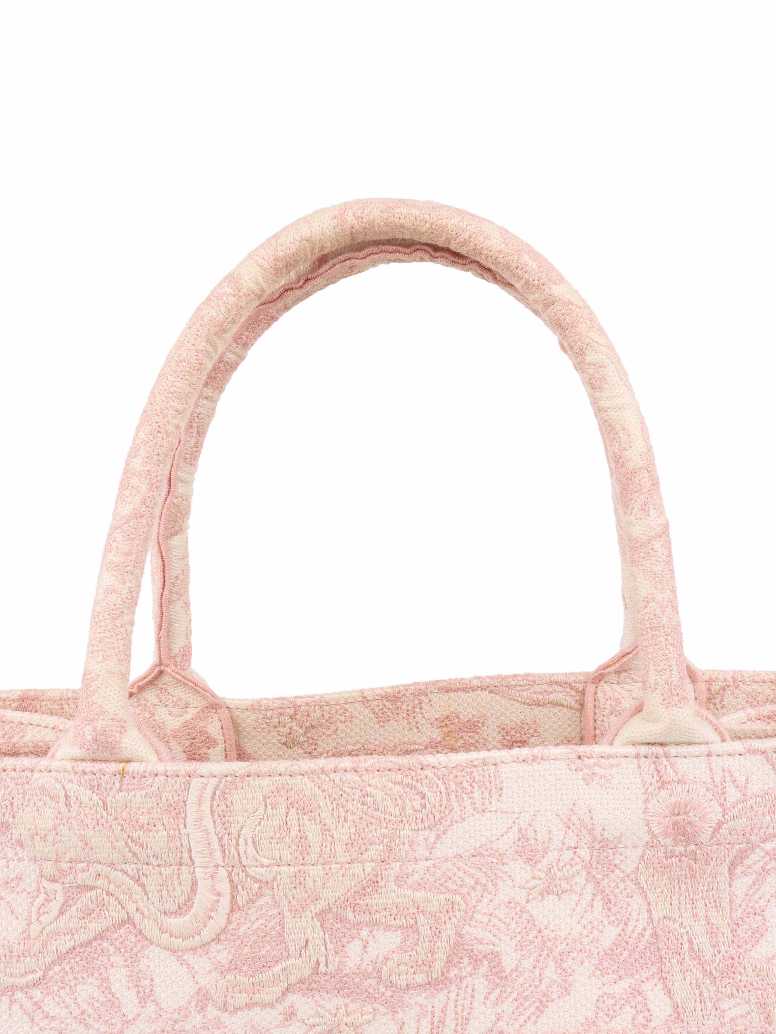 Dior Pink & Cream Medium Book Tote.